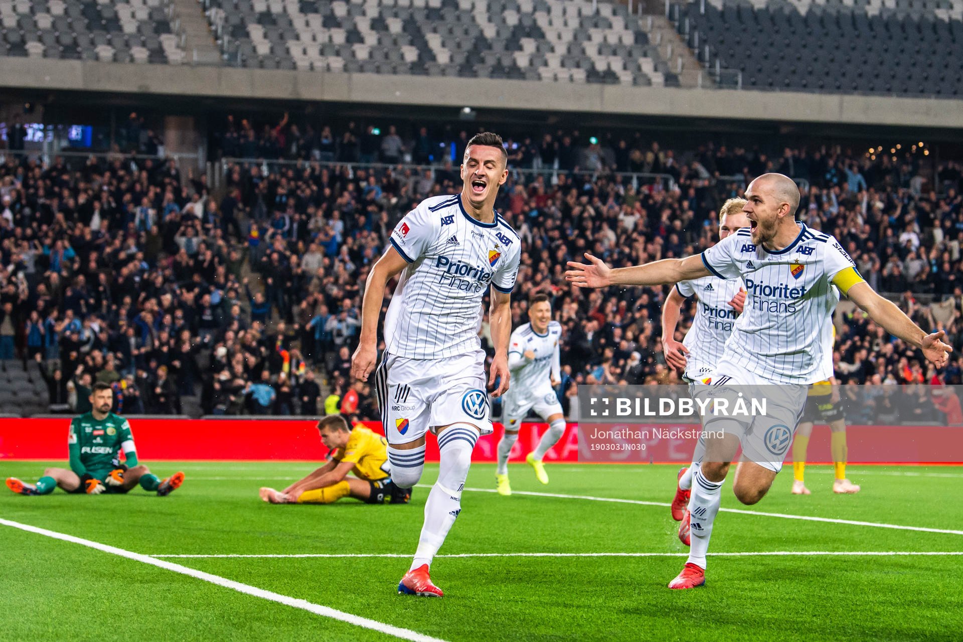 Djurgårdens Haris Radetinac jublar