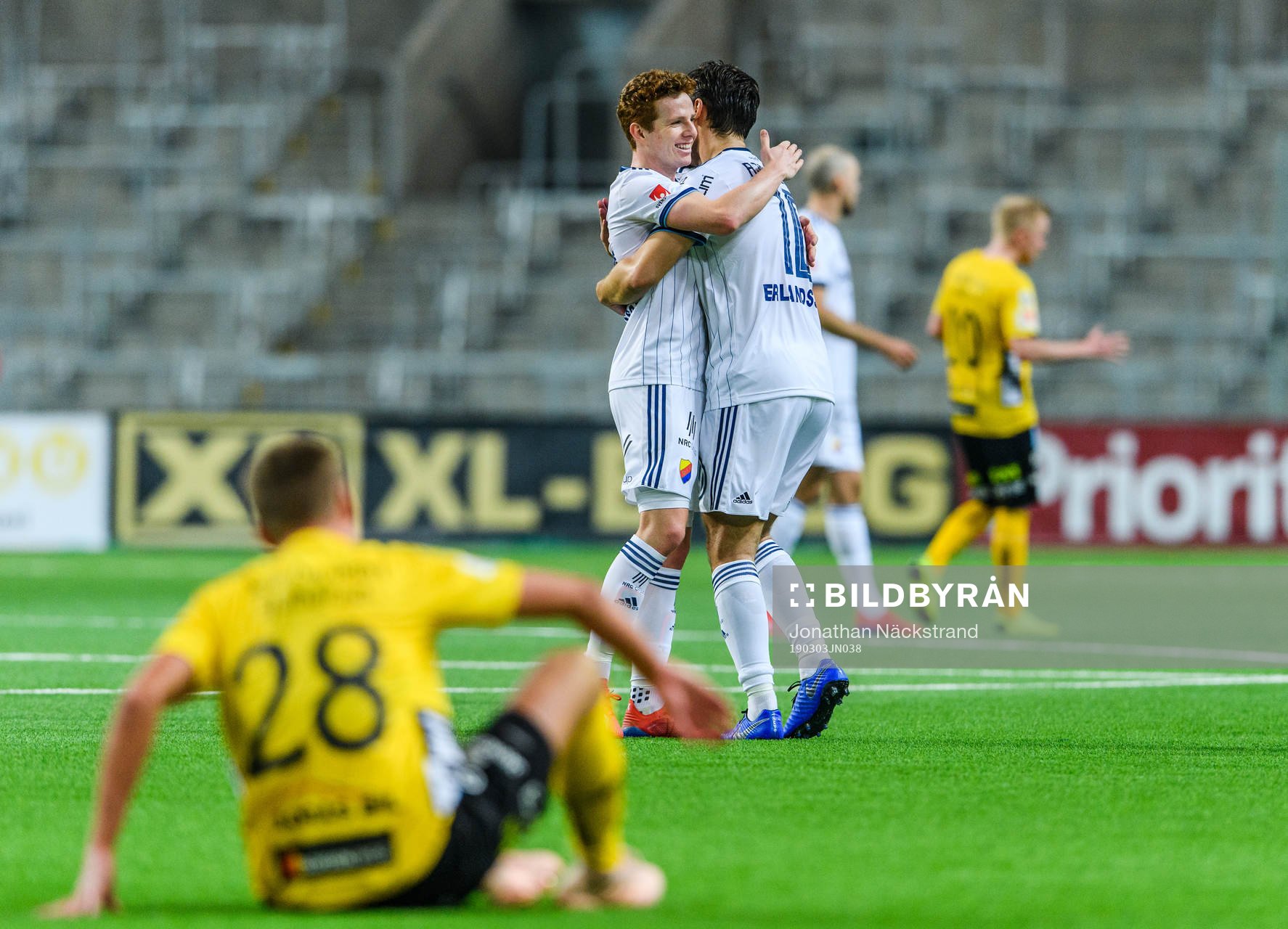 Djurgårdens spelare jublar