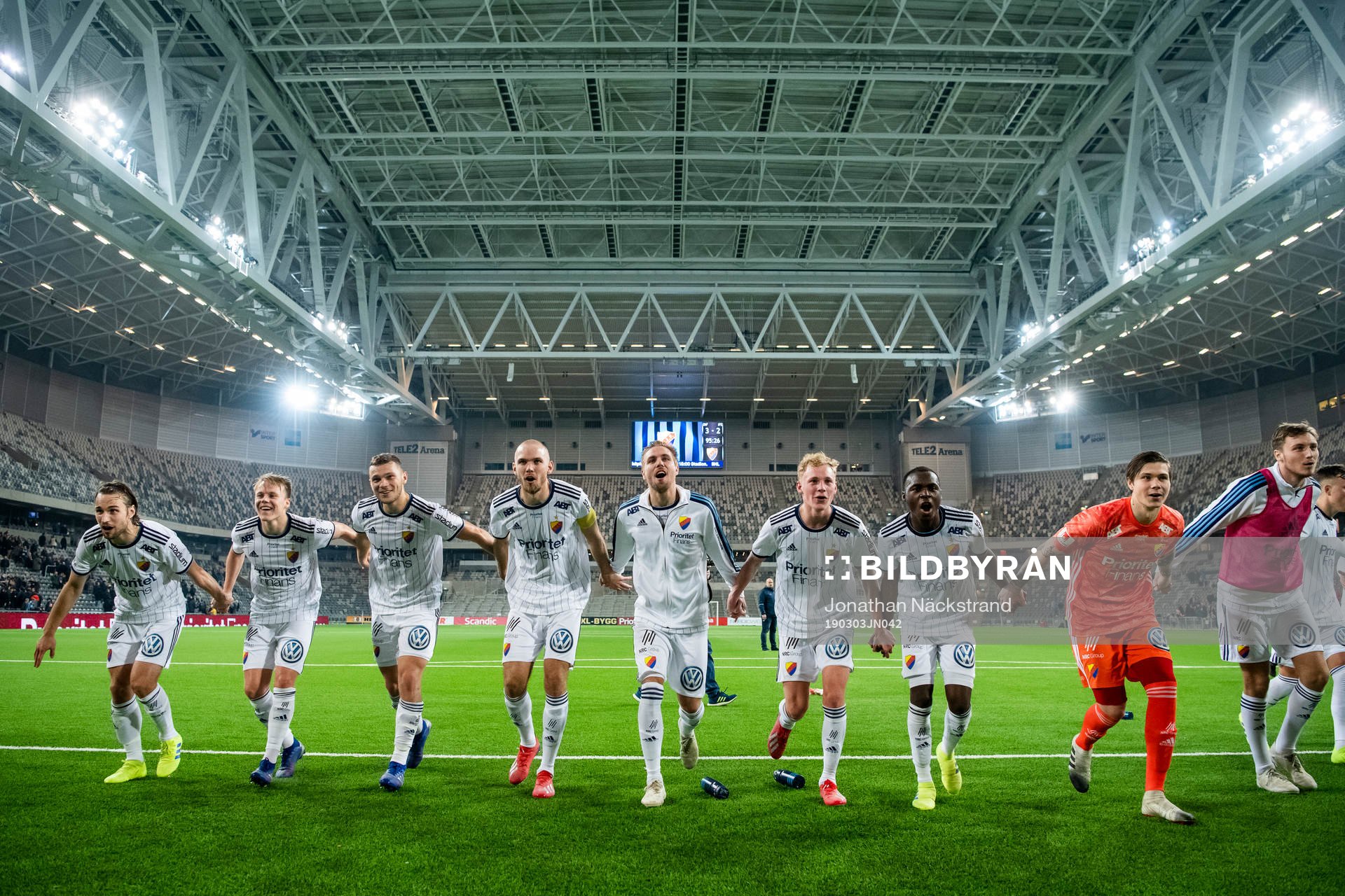 Djurgårdens spelare jublar