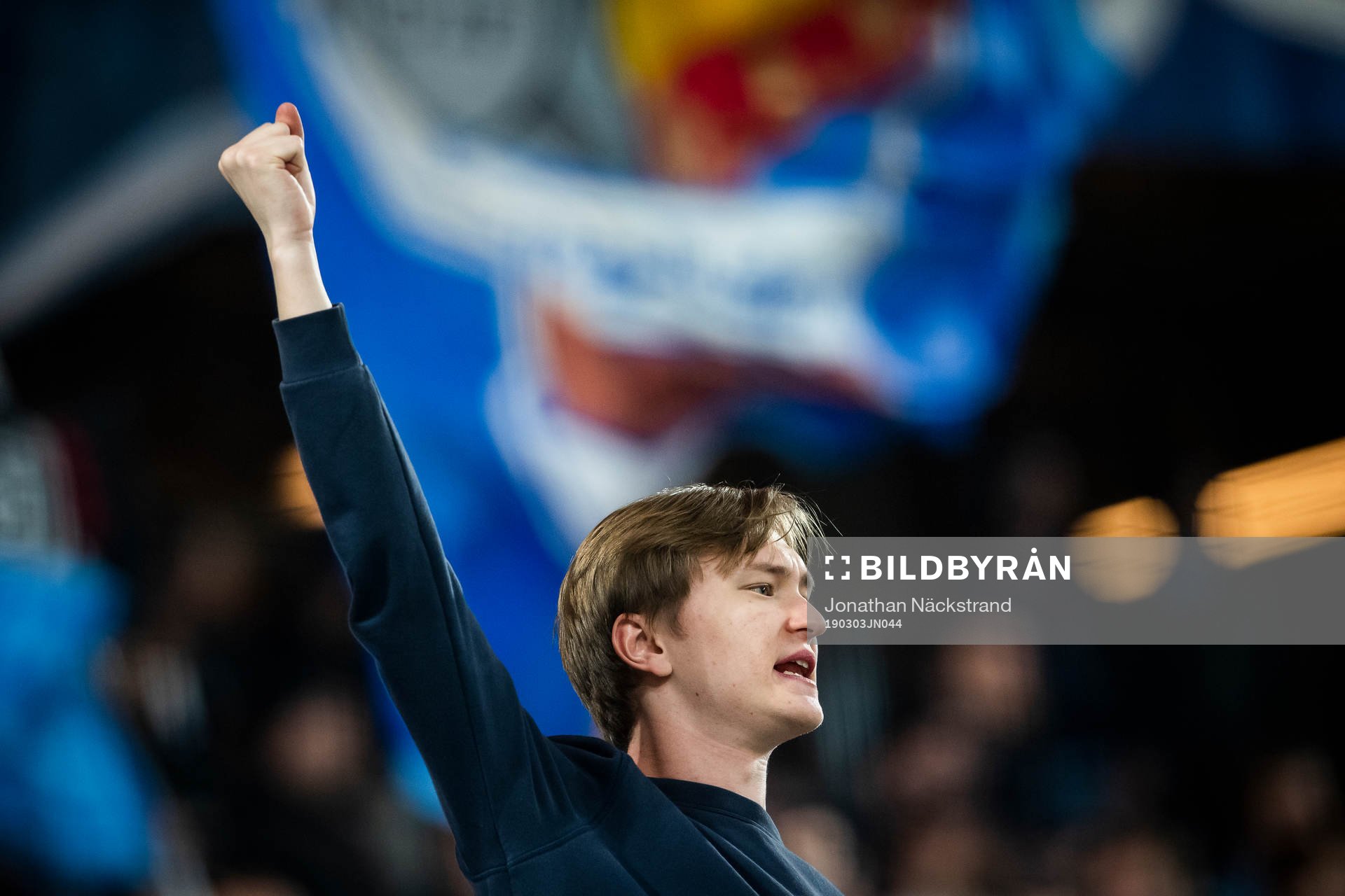 Djurgårdens supportrar jublar