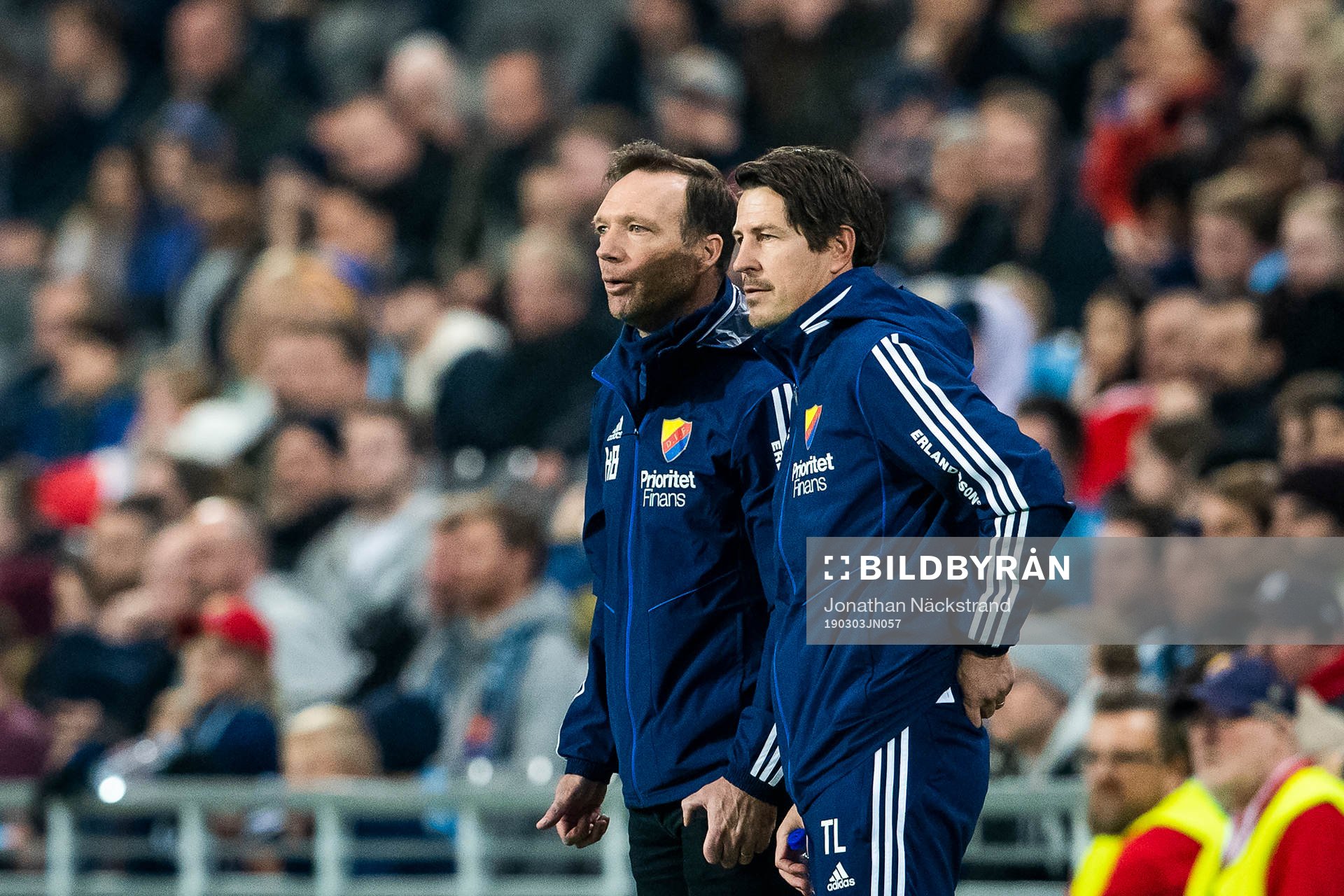 Djurgårdens tränare Kim Bergstrand och tränare Thomas