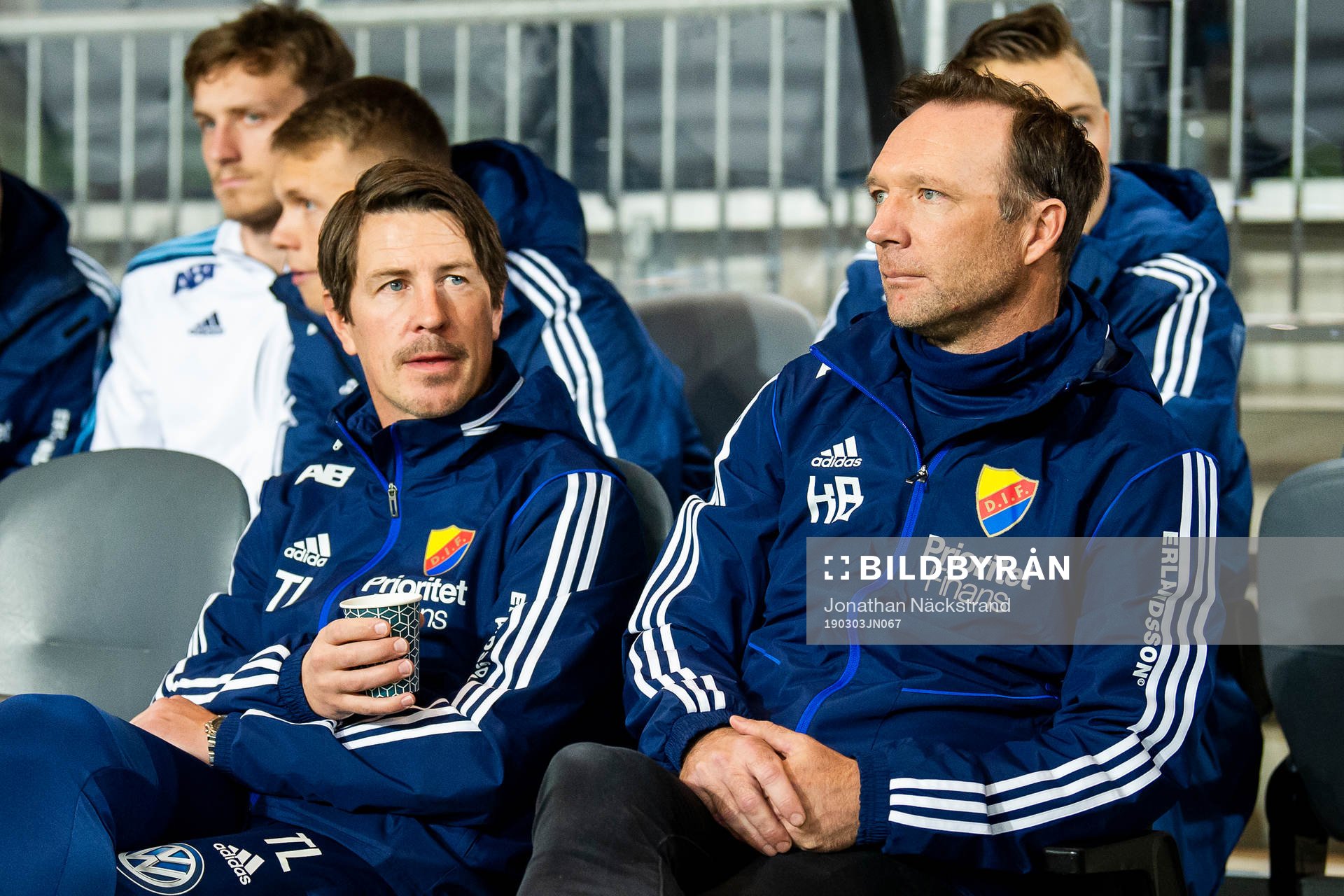 Djurgårdens tränare Kim Bergstrand och tränare Thomas