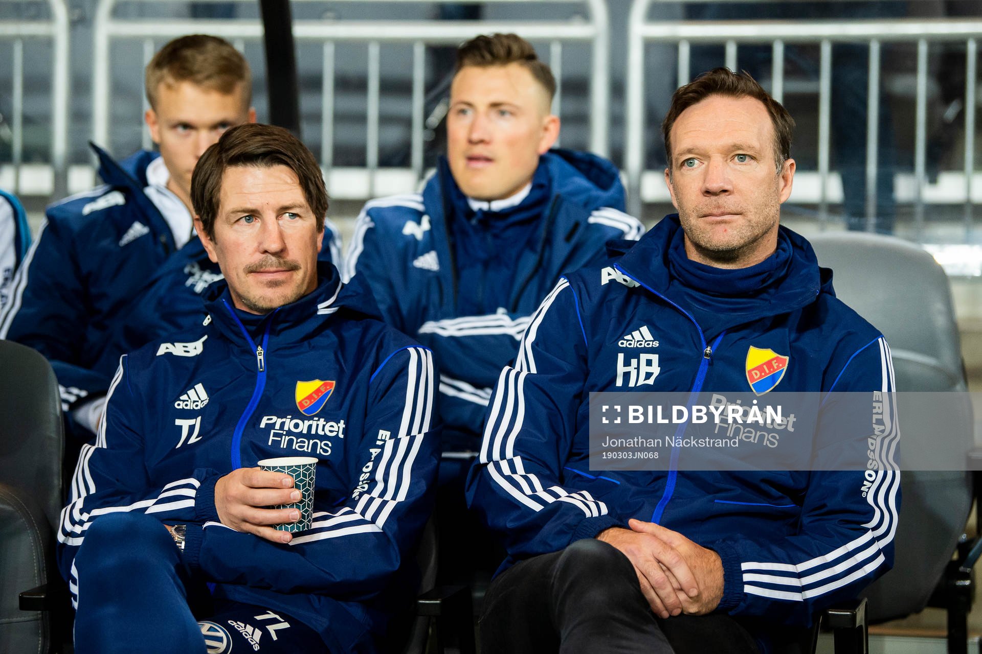 Djurgårdens tränare Kim Bergstrand och tränare Thomas