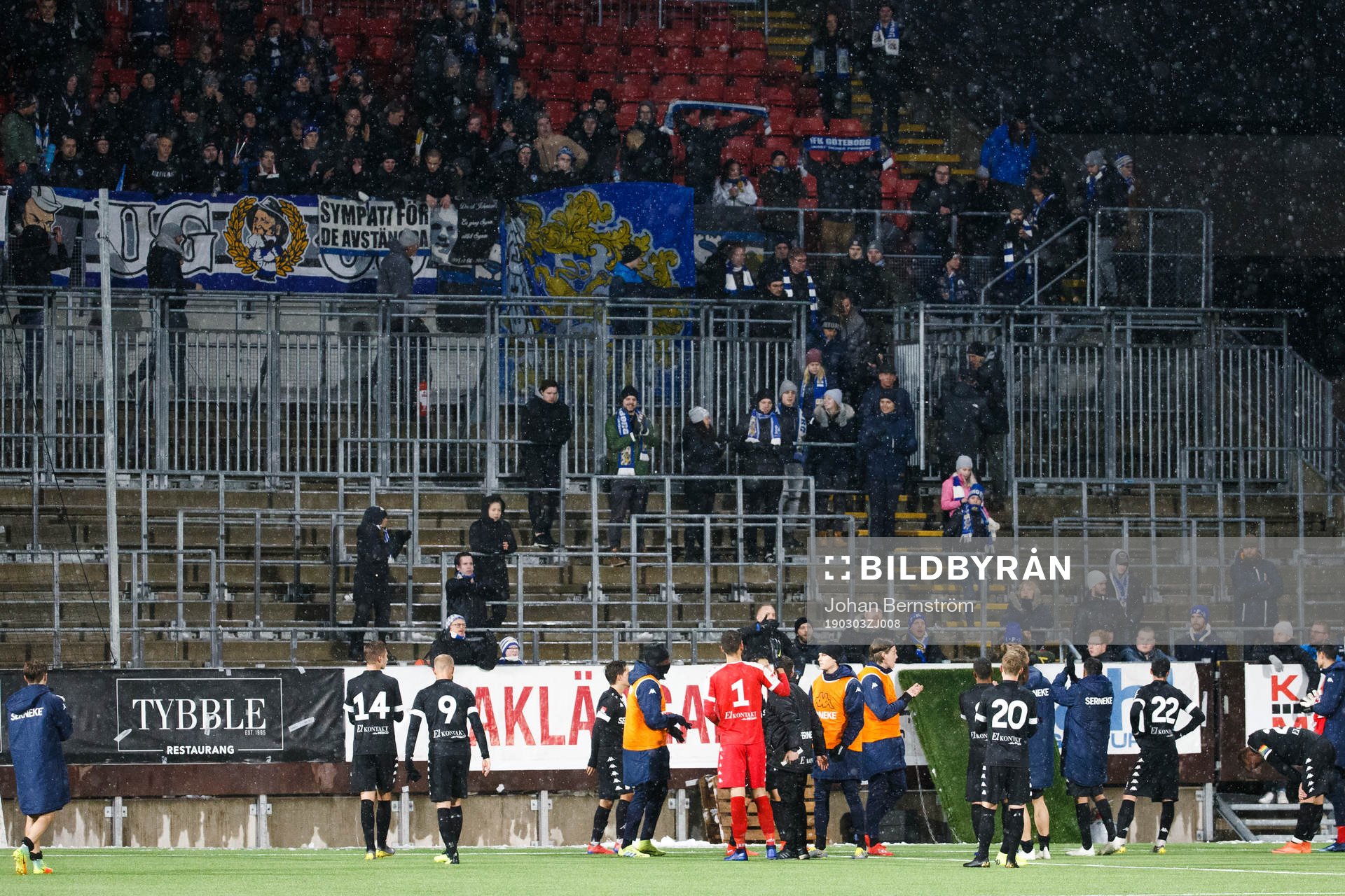 IFK Göteborgs spelare och supportrar