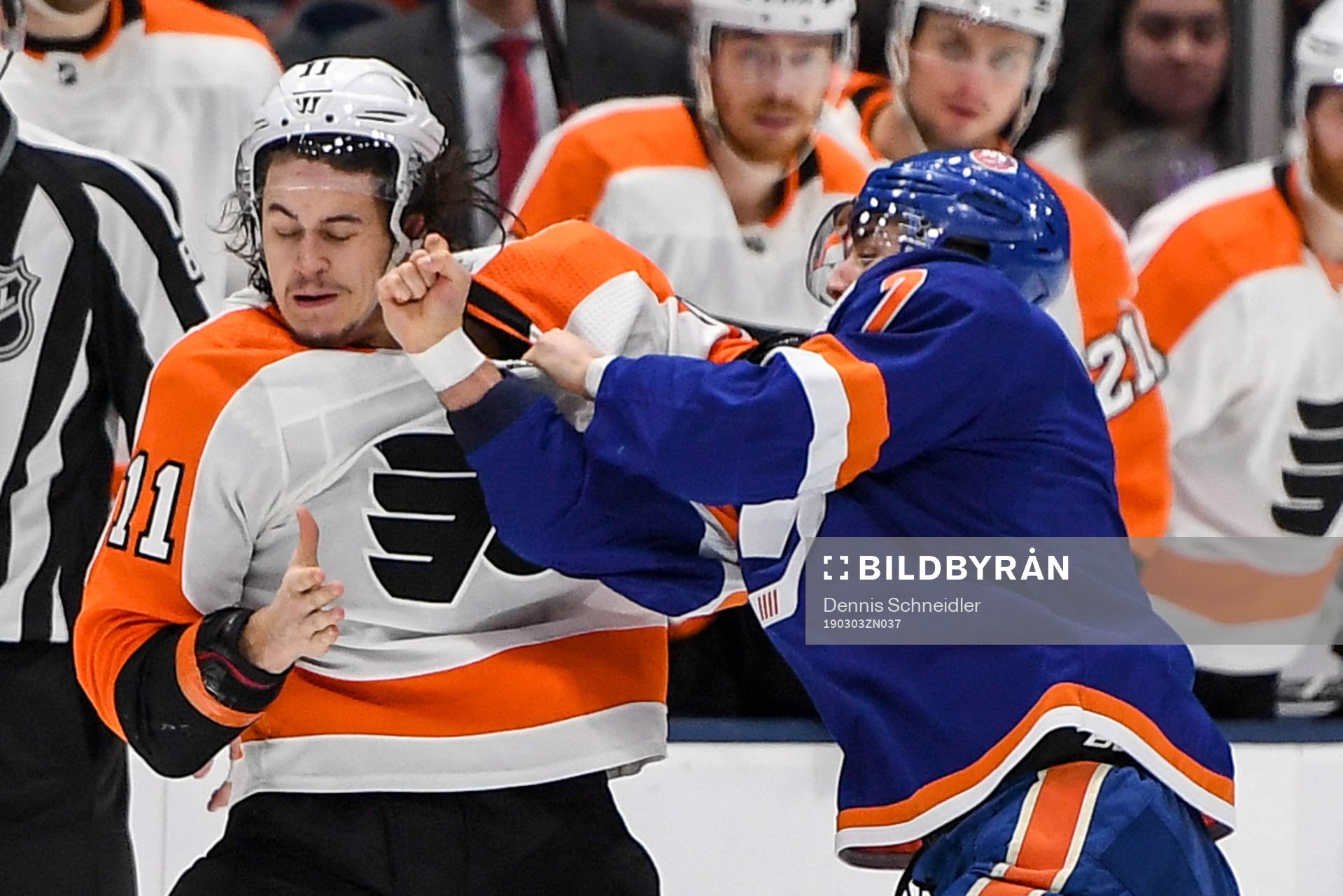 Ishockey, NHL Mar 3, 2019; Uniondale, NY, USA; New York