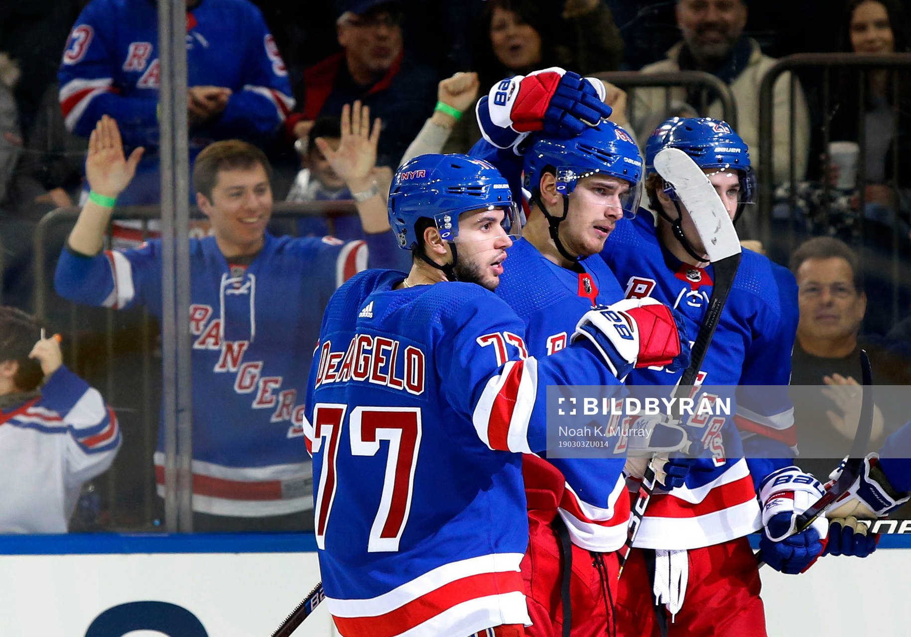 Ishockey, NHL Mar 3, 2019; New York, NY, USA; The New York