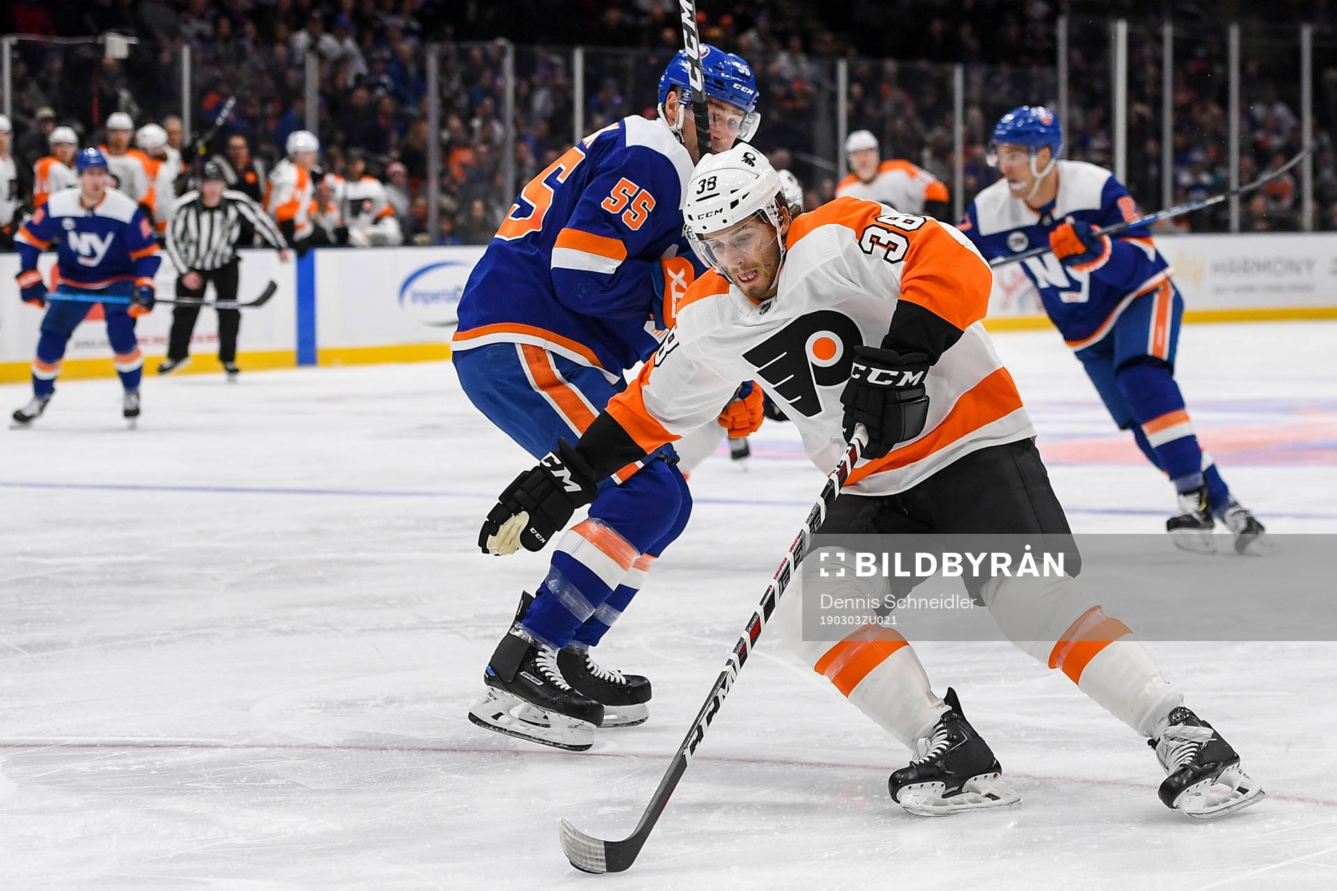Ishockey, NHL Mar 3, 2019; Uniondale, NY, USA; Philadelphia
