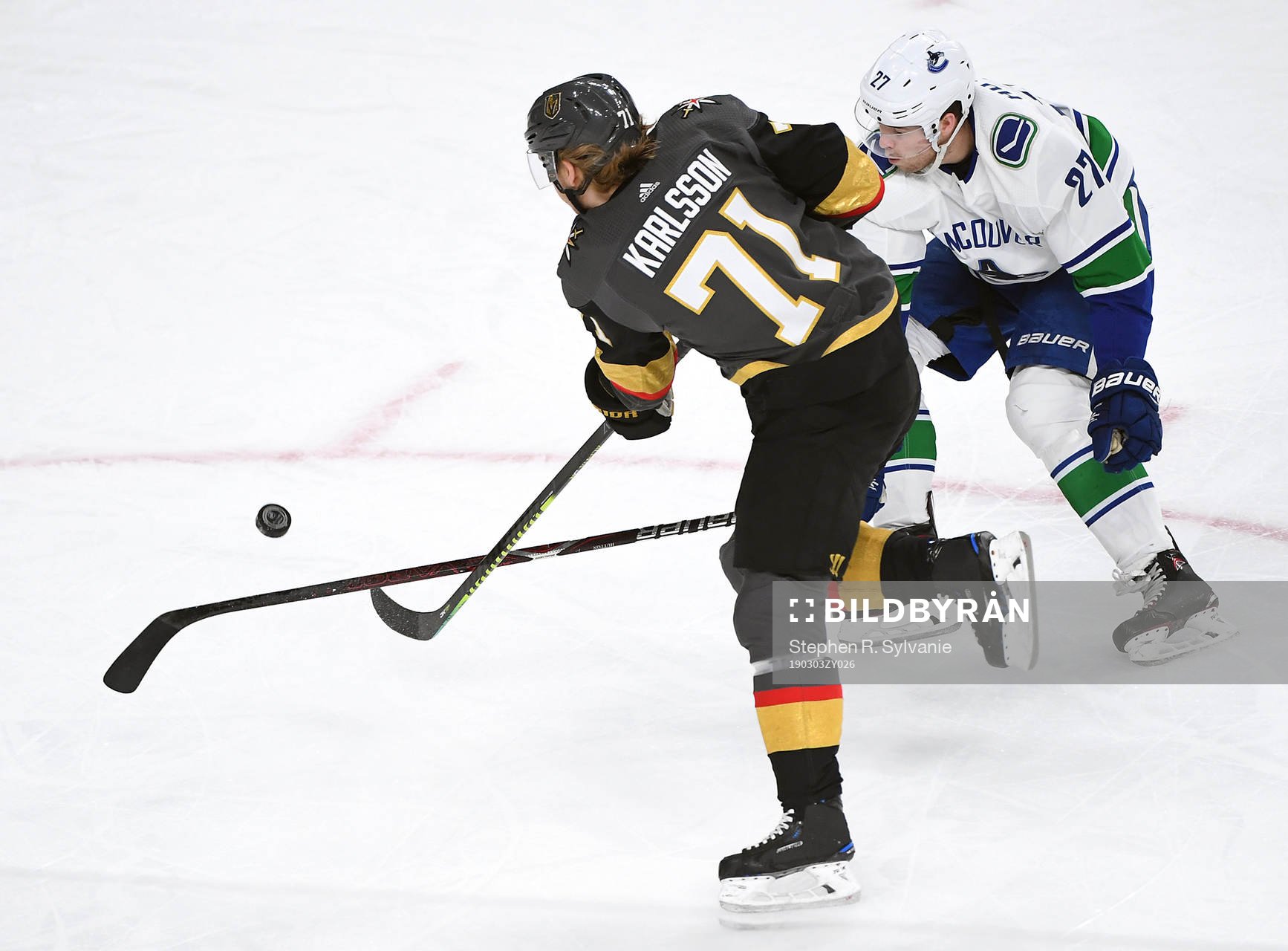 Ishockey, NHL Mar 3, 2019; Las Vegas, NV, USA; Vancouver