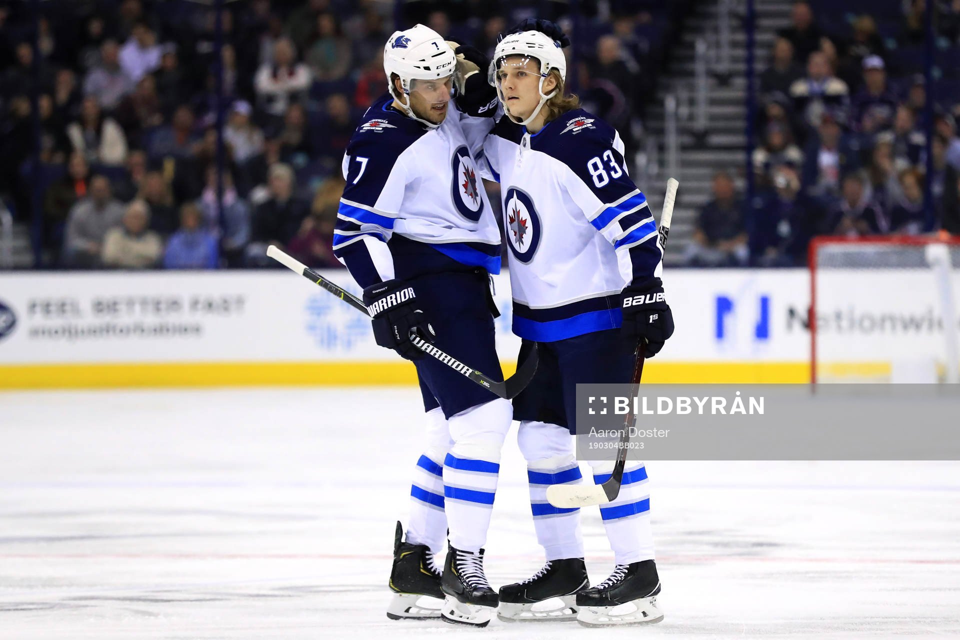Ishockey, NHL Mar 3, 2019; Columbus, OH, USA; Winnipeg Jets