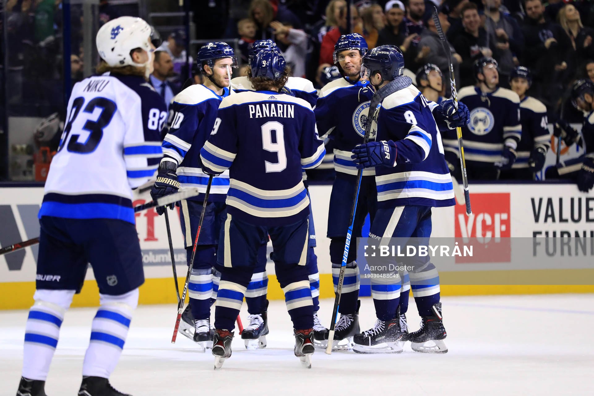 Ishockey, NHL Mar 3, 2019; Columbus, OH, USA; Columbus Blue