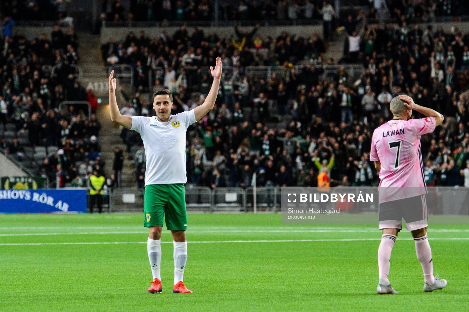 Hammarbys Jeppe Andersen jublar