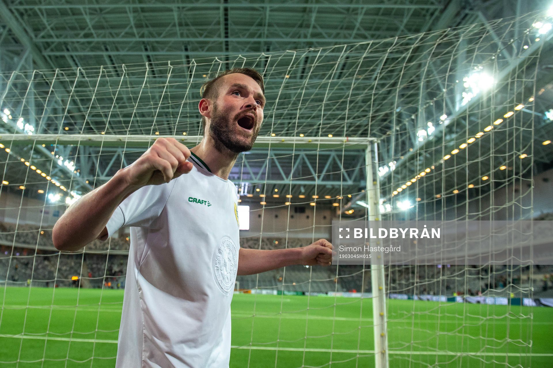 Hammarbys Mads Fenger Nielsen jublar