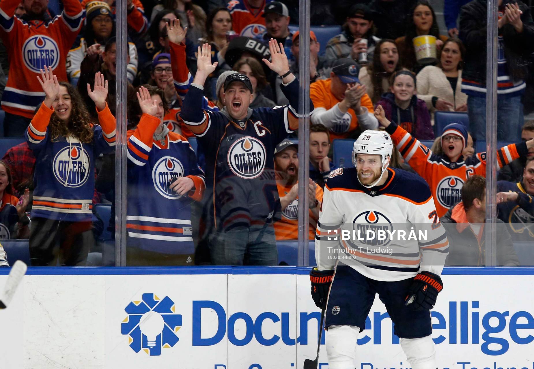 Ishockey, NHL Mar 4, 2019; Buffalo, NY, USA; Edmonton
