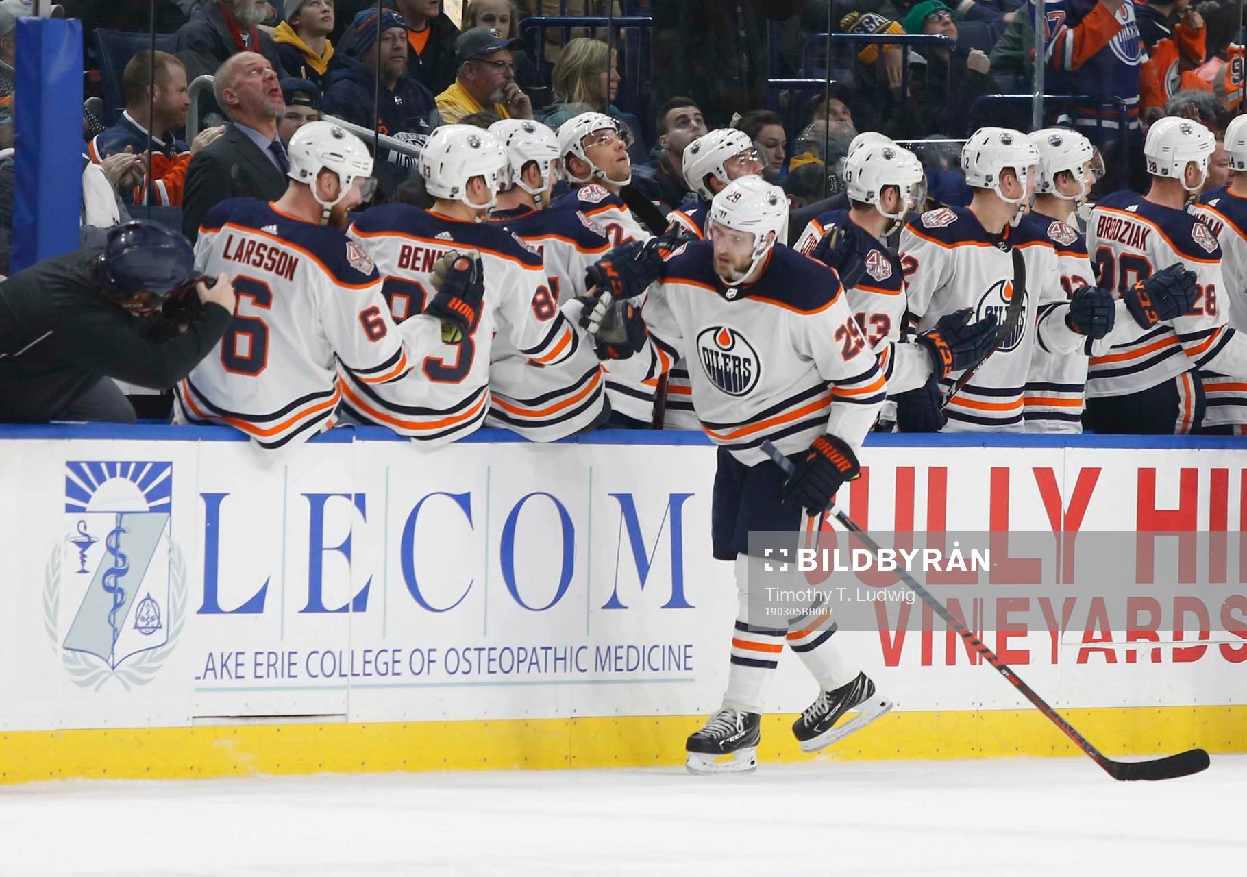Ishockey, NHL Mar 4, 2019; Buffalo, NY, USA; Edmonton