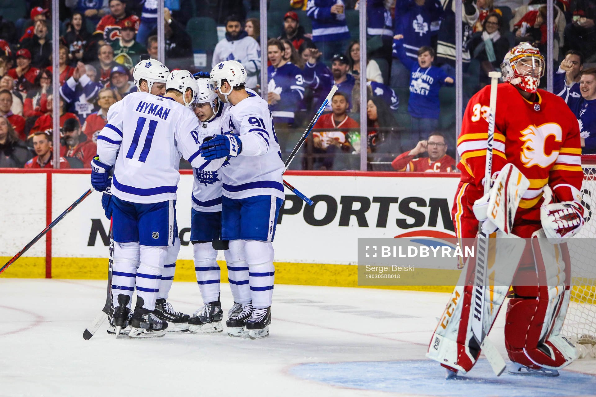 Ishockey, NHL Mar 4, 2019; Calgary, Alberta, CAN; Toronto