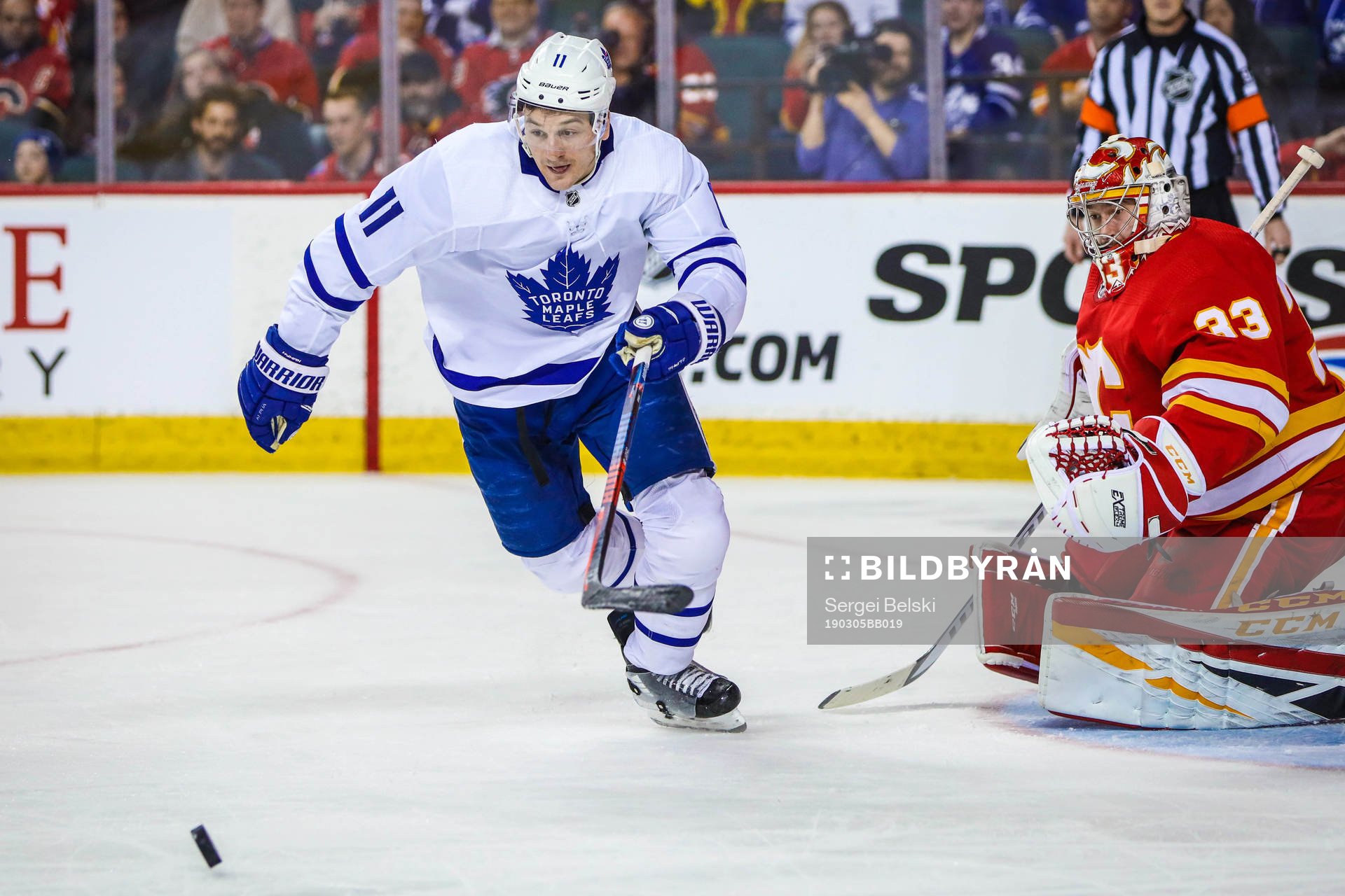 Ishockey, NHL Mar 4, 2019; Calgary, Alberta, CAN; Toronto
