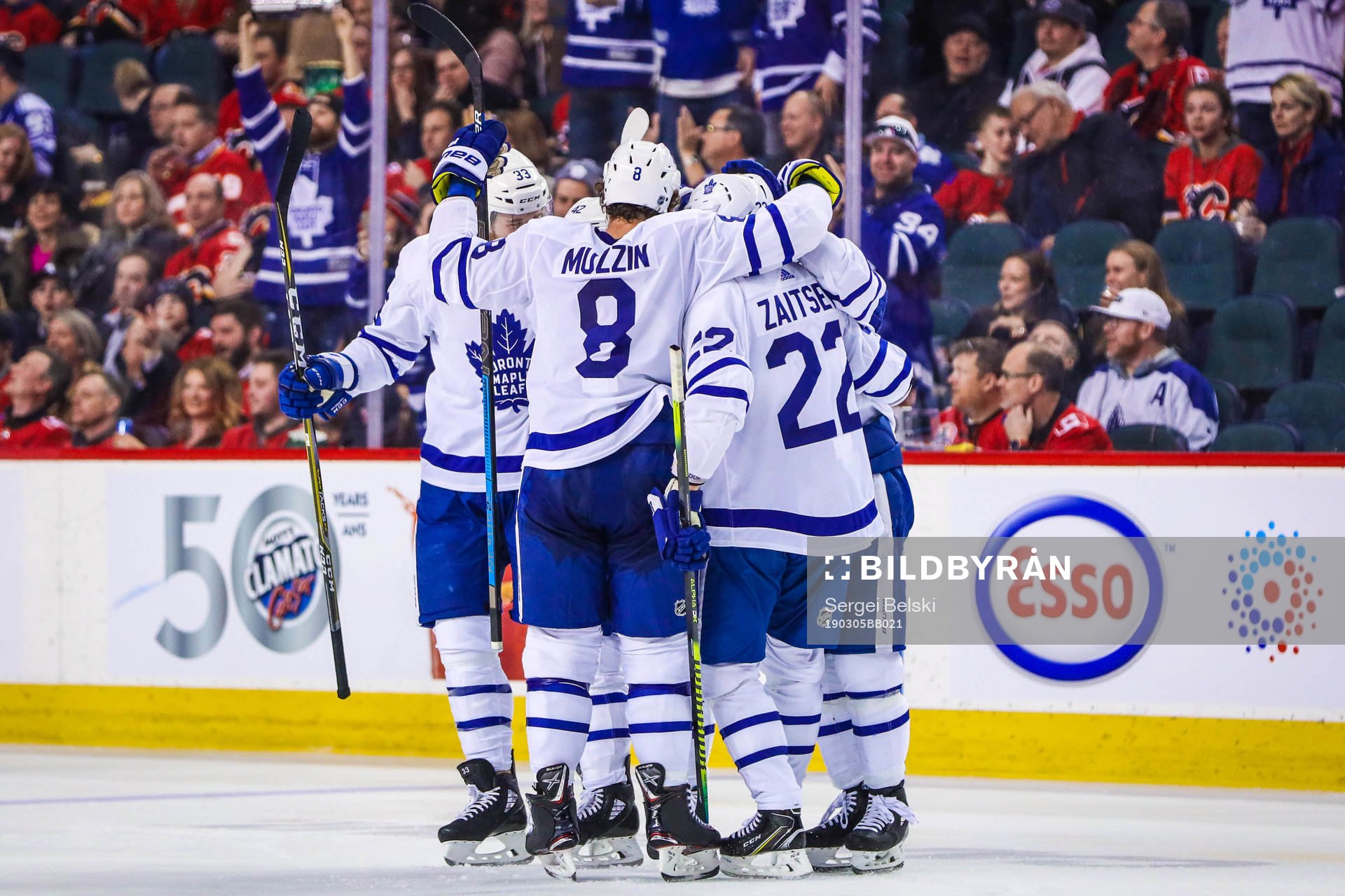 Ishockey, NHL Mar 4, 2019; Calgary, Alberta, CAN; Toronto