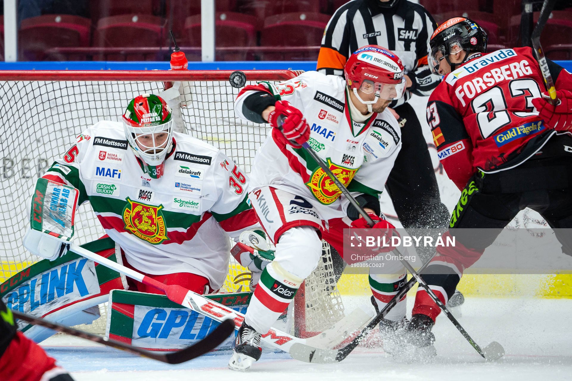 Malmö Redhawks Christoffer Forsberg gör 4-1 bakom Moras