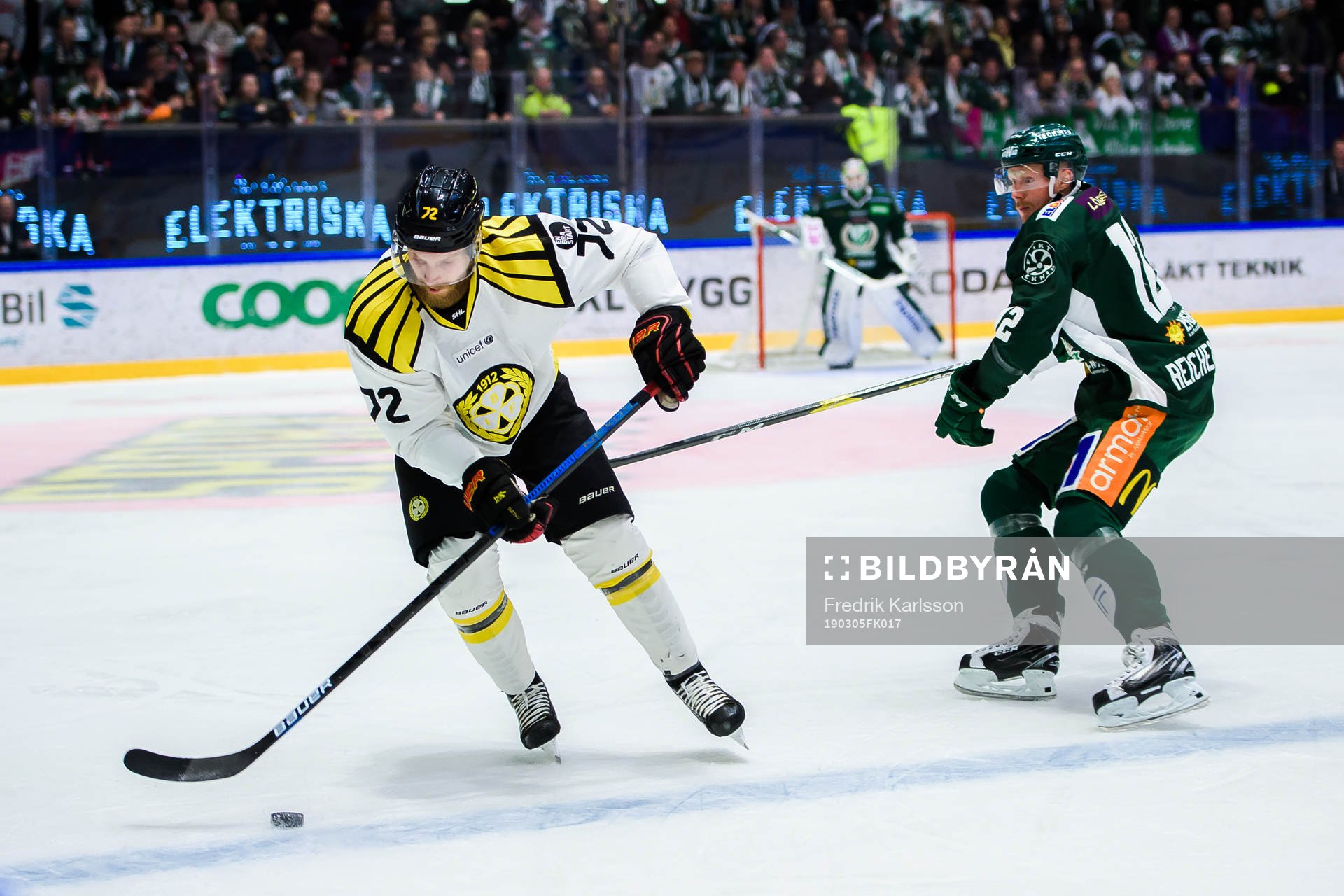 Brynäs Joachim Rohdin och Färjestads Alexander Reichenberg