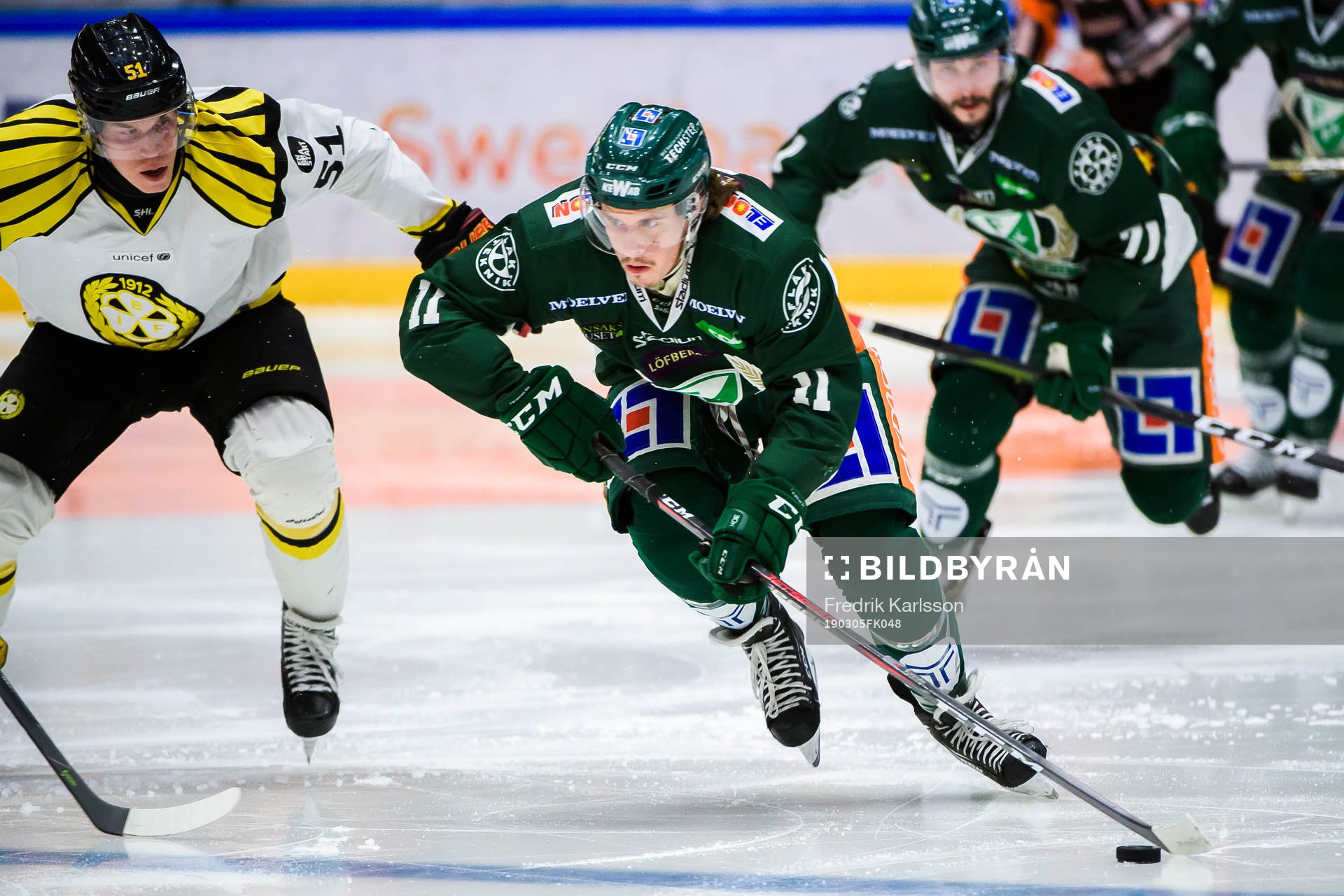 Brynäs Tomi Sallinen och Färjestads Joakim Nygård