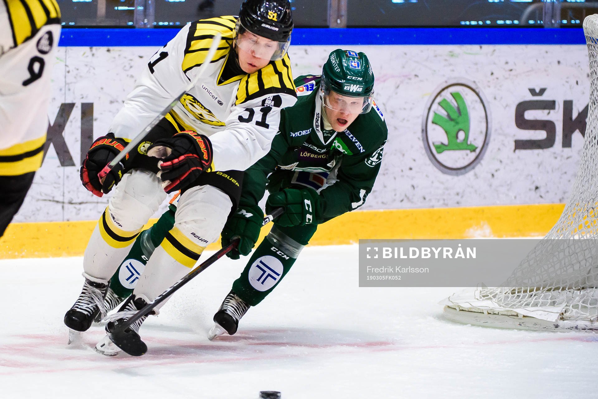 Brynäs Tomi Sallinen och Färjestads Daniel Viksten