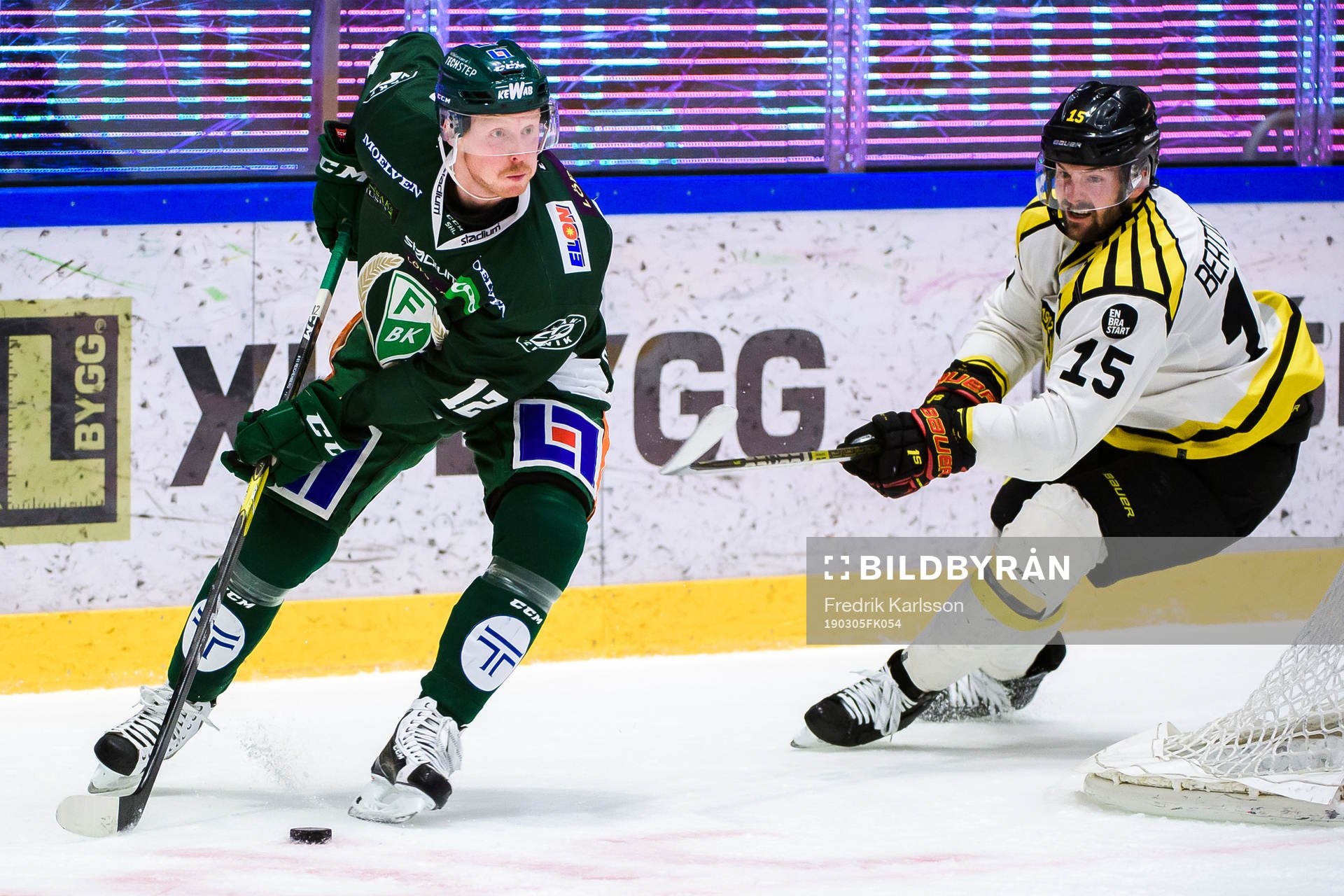 Färjestads Alexander Reichenberg och Brynäs Simon