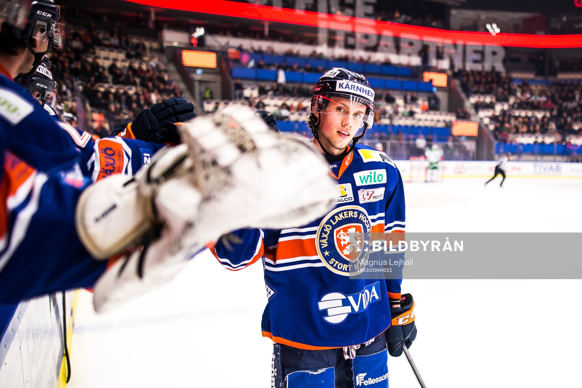 Växjös Dominik Bokk  jublar