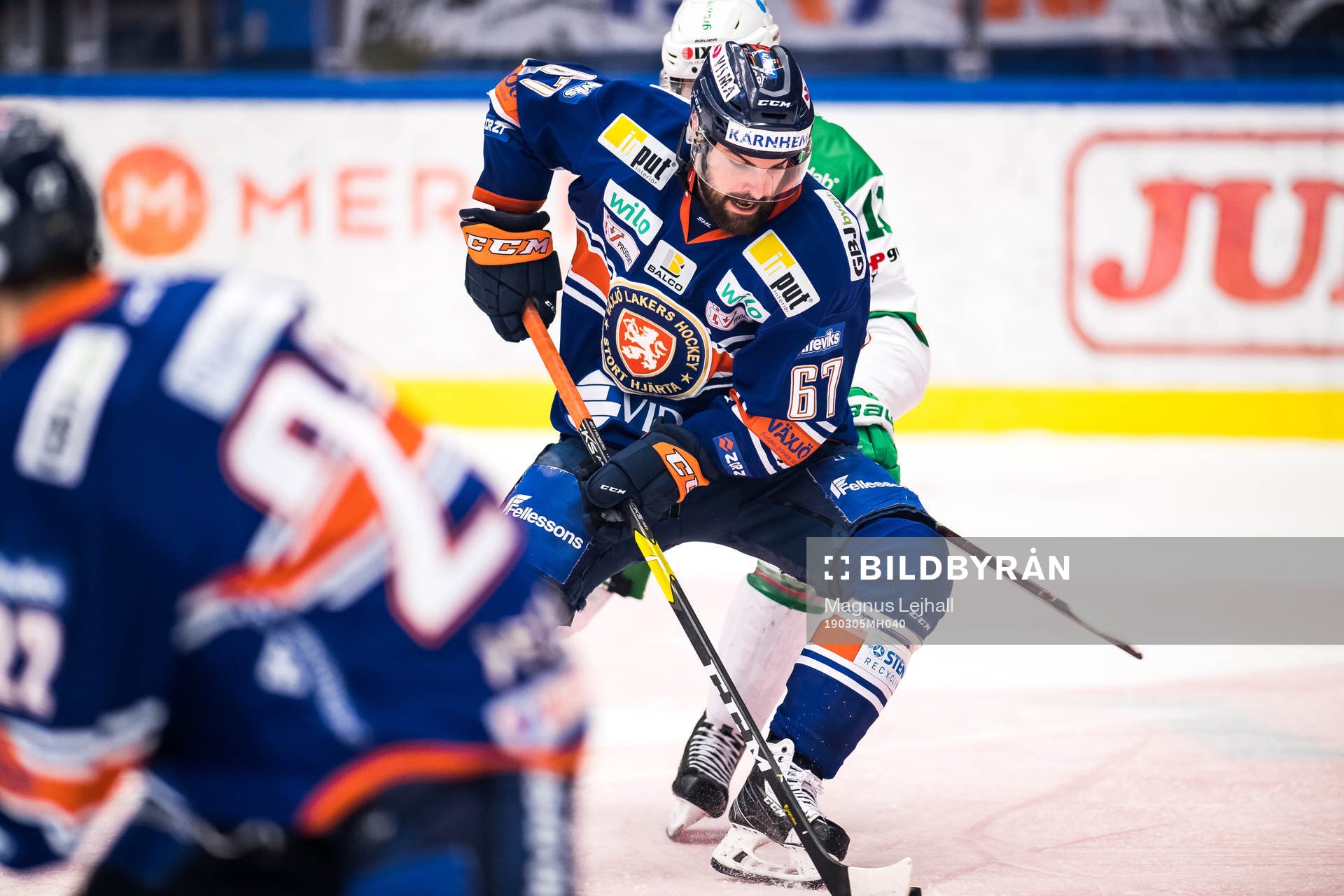 Växjös Linus Fröberg  och Rögles Mattias Sjögren