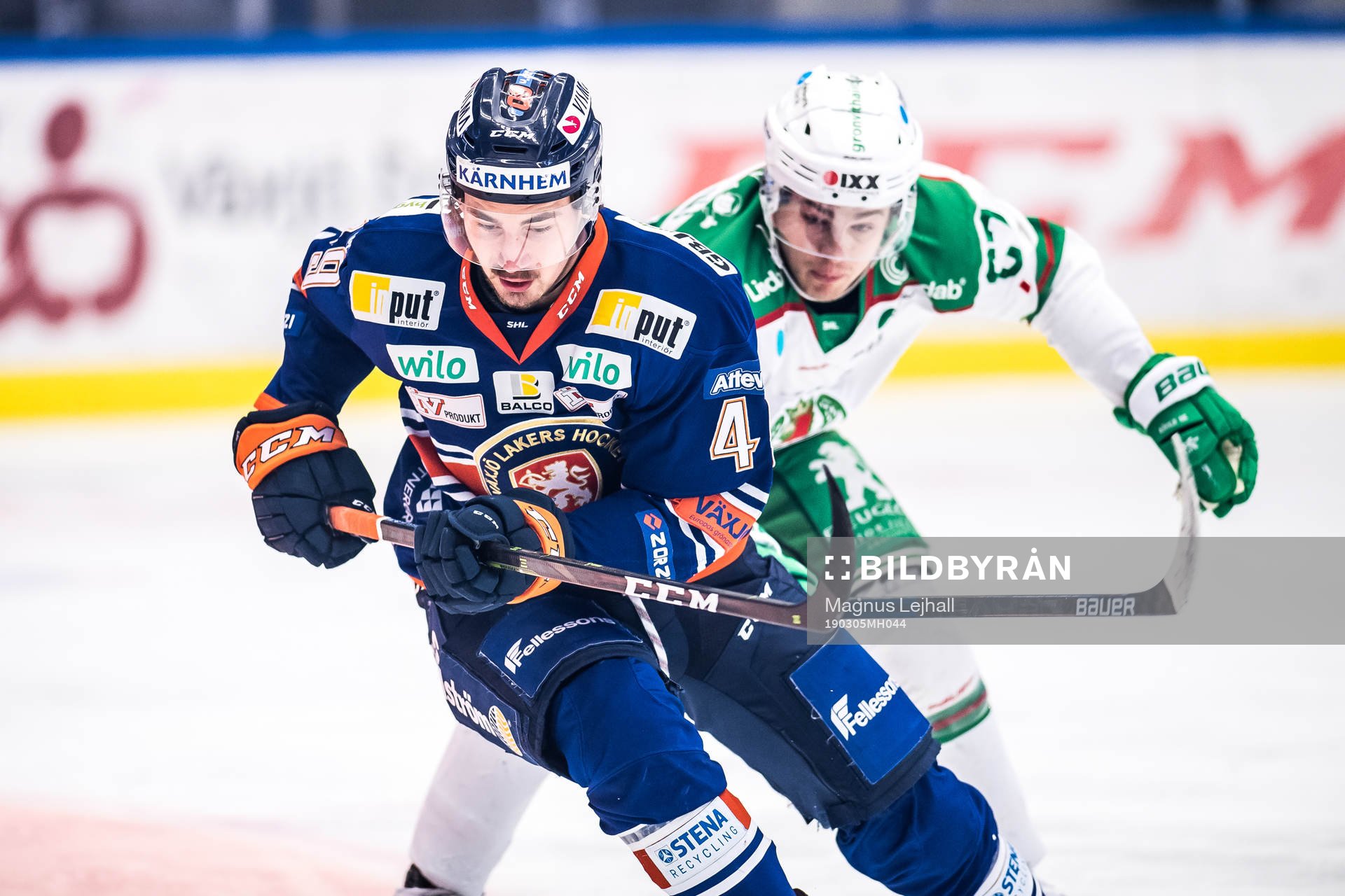 Växjös David Bernhardt och Rögles Leon Bristedt