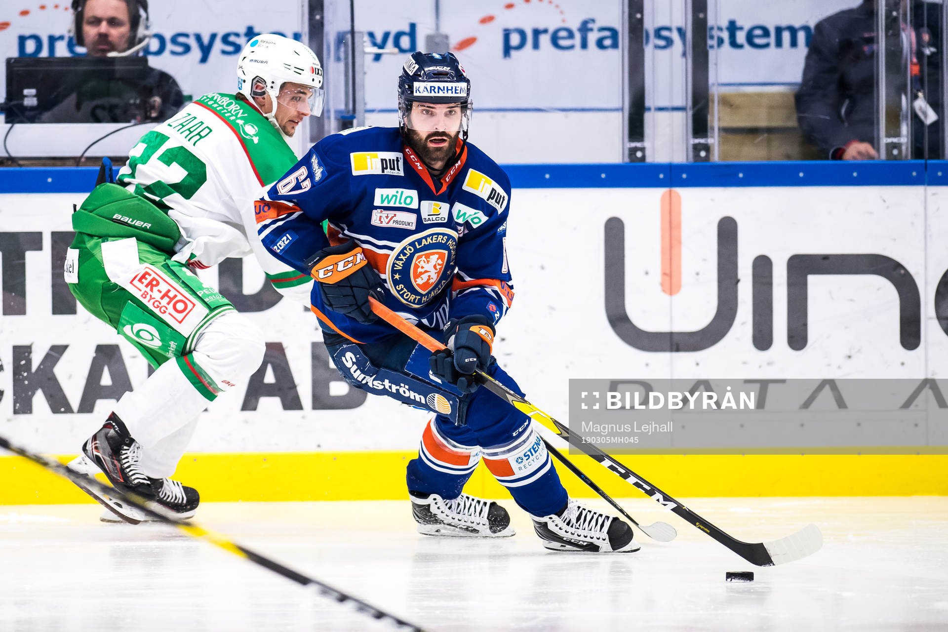 Växjös Linus Fröberg och Rögles Daniel Zaar