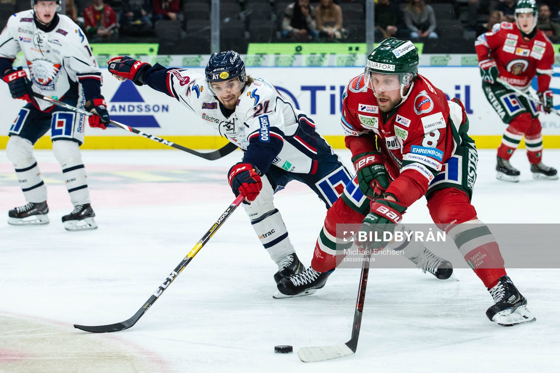 Linköpings Adam Brodecki och Frölundas Viktor Ekbom