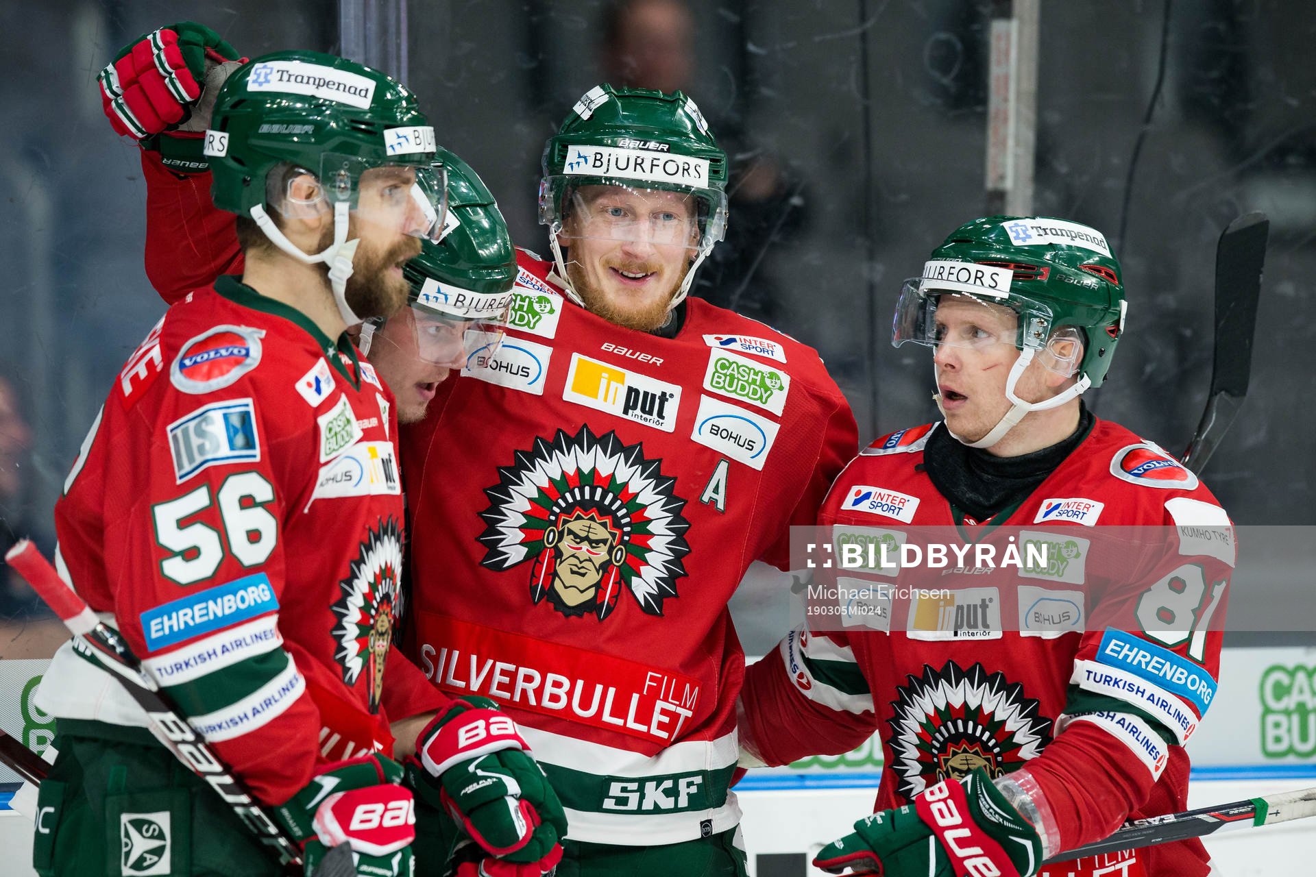 Frölundas Simon Hjalmarsson jublar