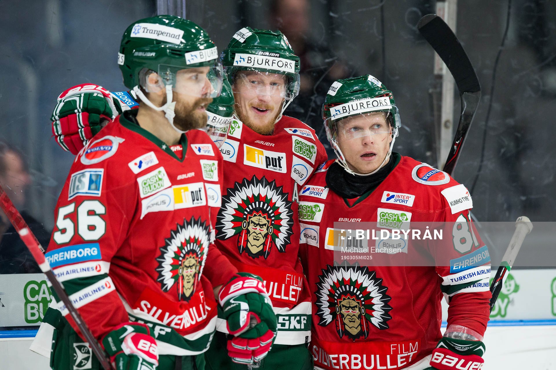 Frölundas Simon Hjalmarsson jublar