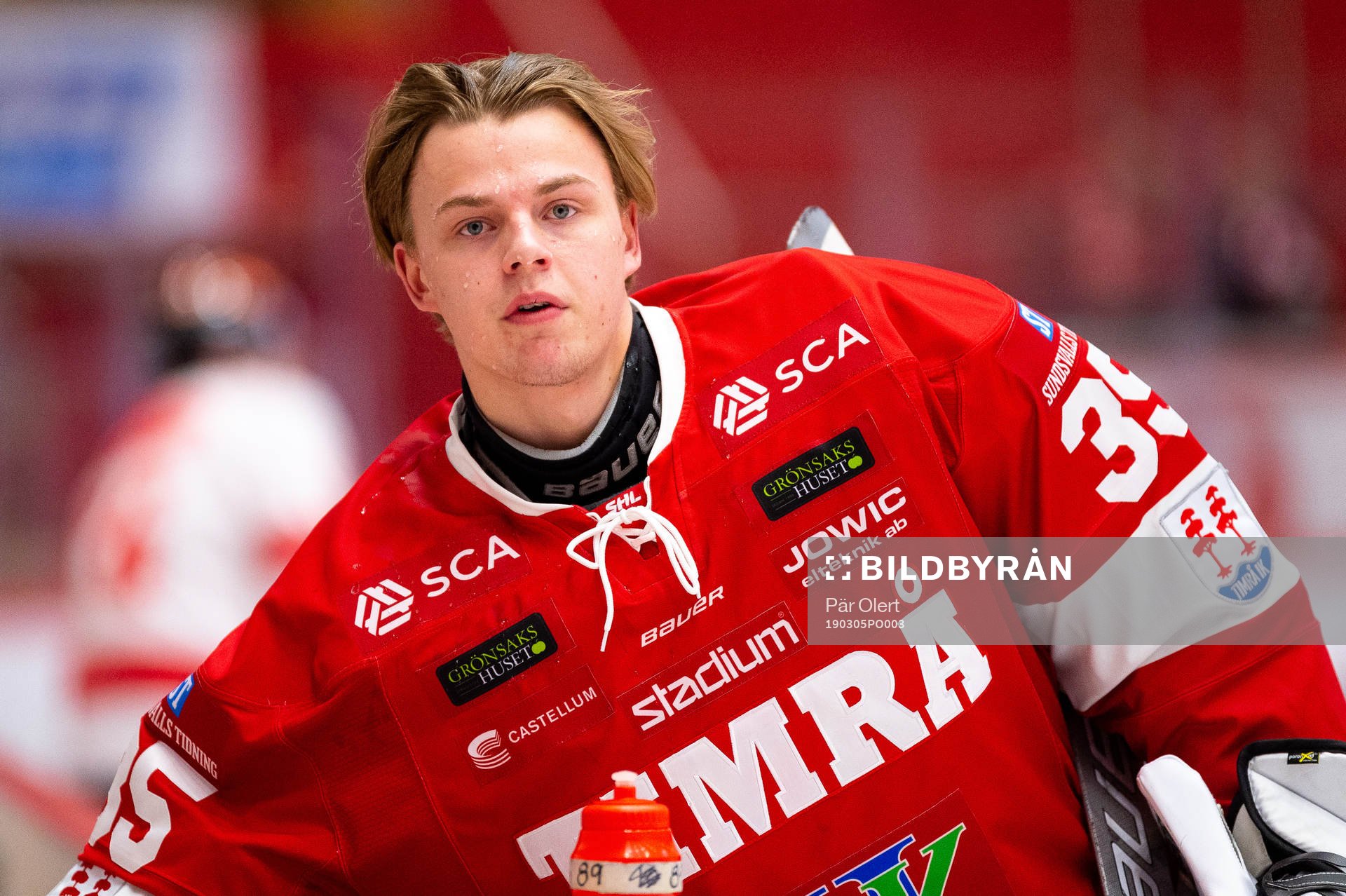 Timrås målvakt Linus Marcko