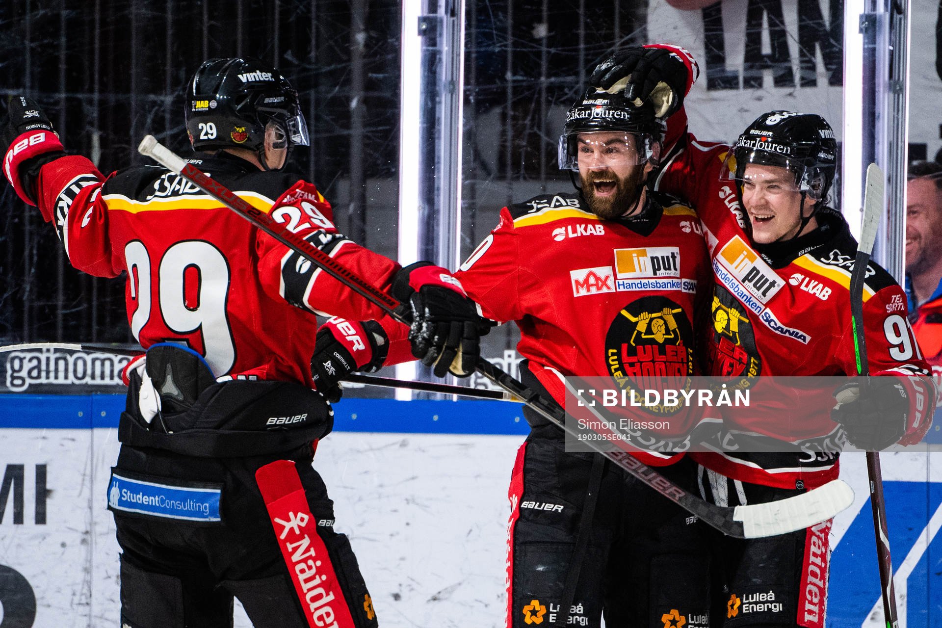Luleås Erik Gustafsson, Jack Connolly och Austin Farley