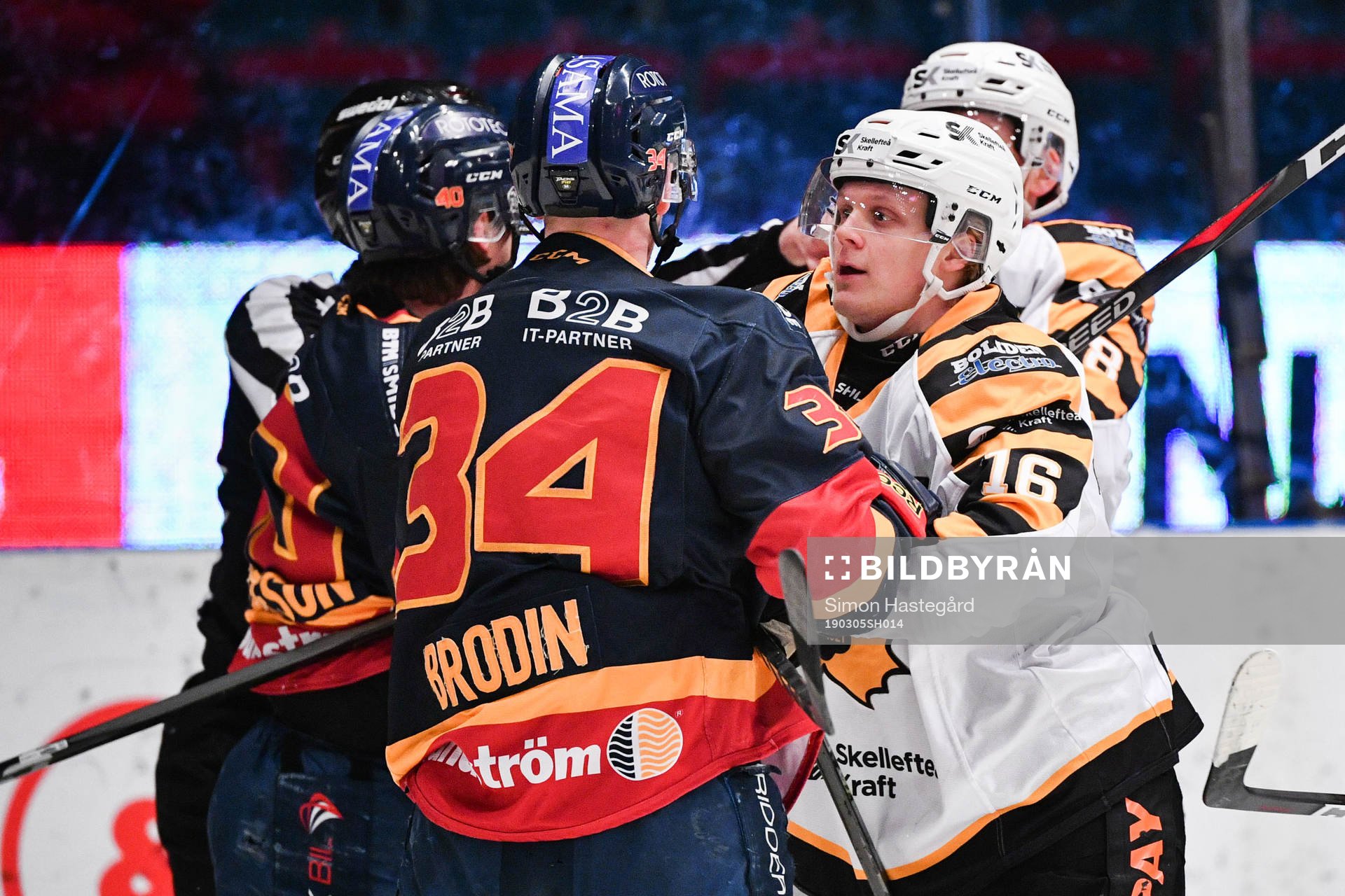 Djurgårdens Daniel Brodin i bråk med Skellefteås Linus