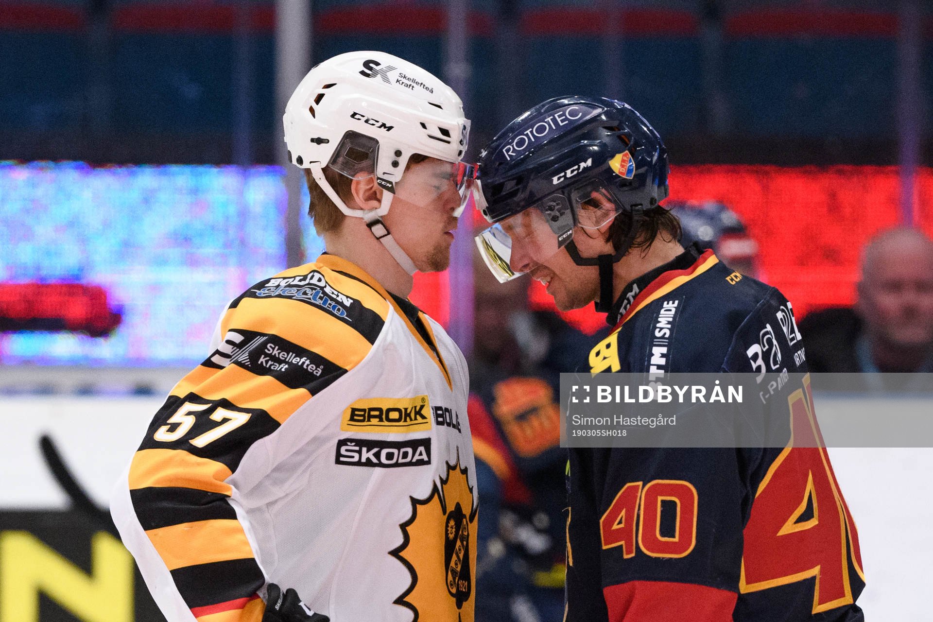 Skellefteås Emil Djuse och Djurgårdens Jacob Josefson