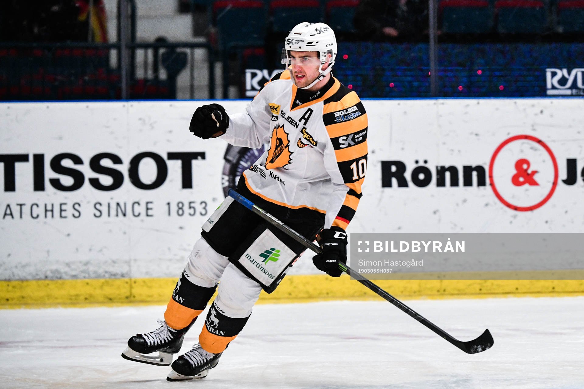 Skellefteås Joakim Lindström jublar