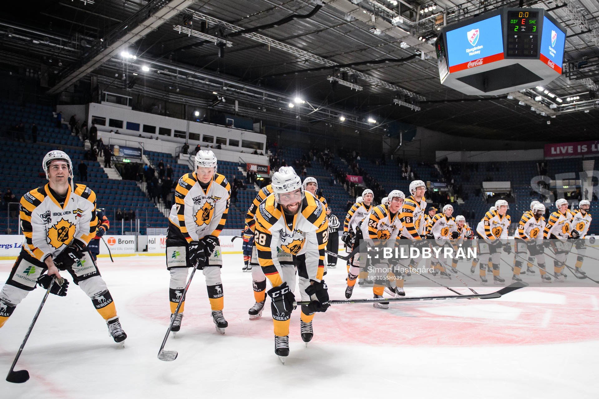 Skellefteås spelare jublar