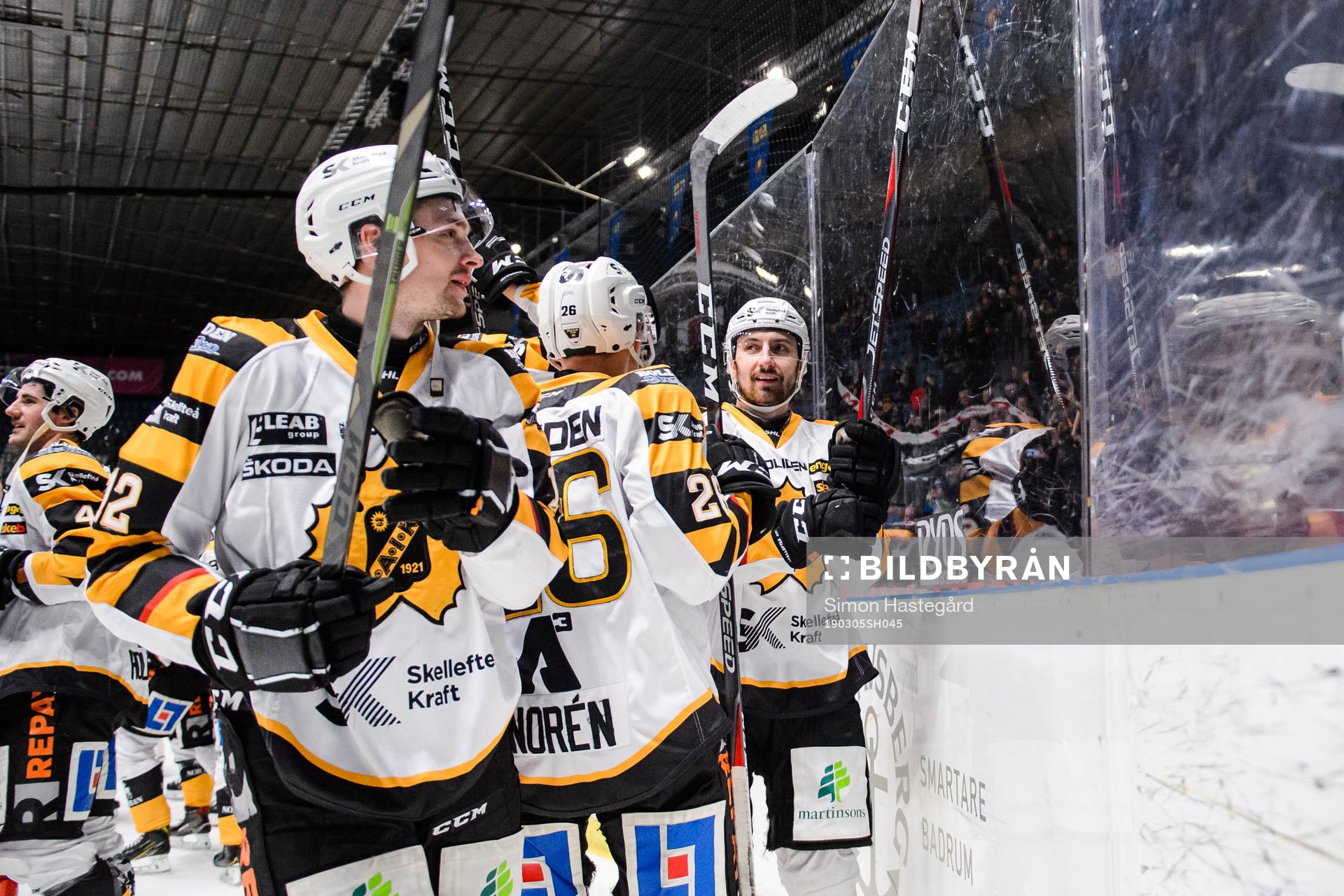 Skellefteås spelare jublar