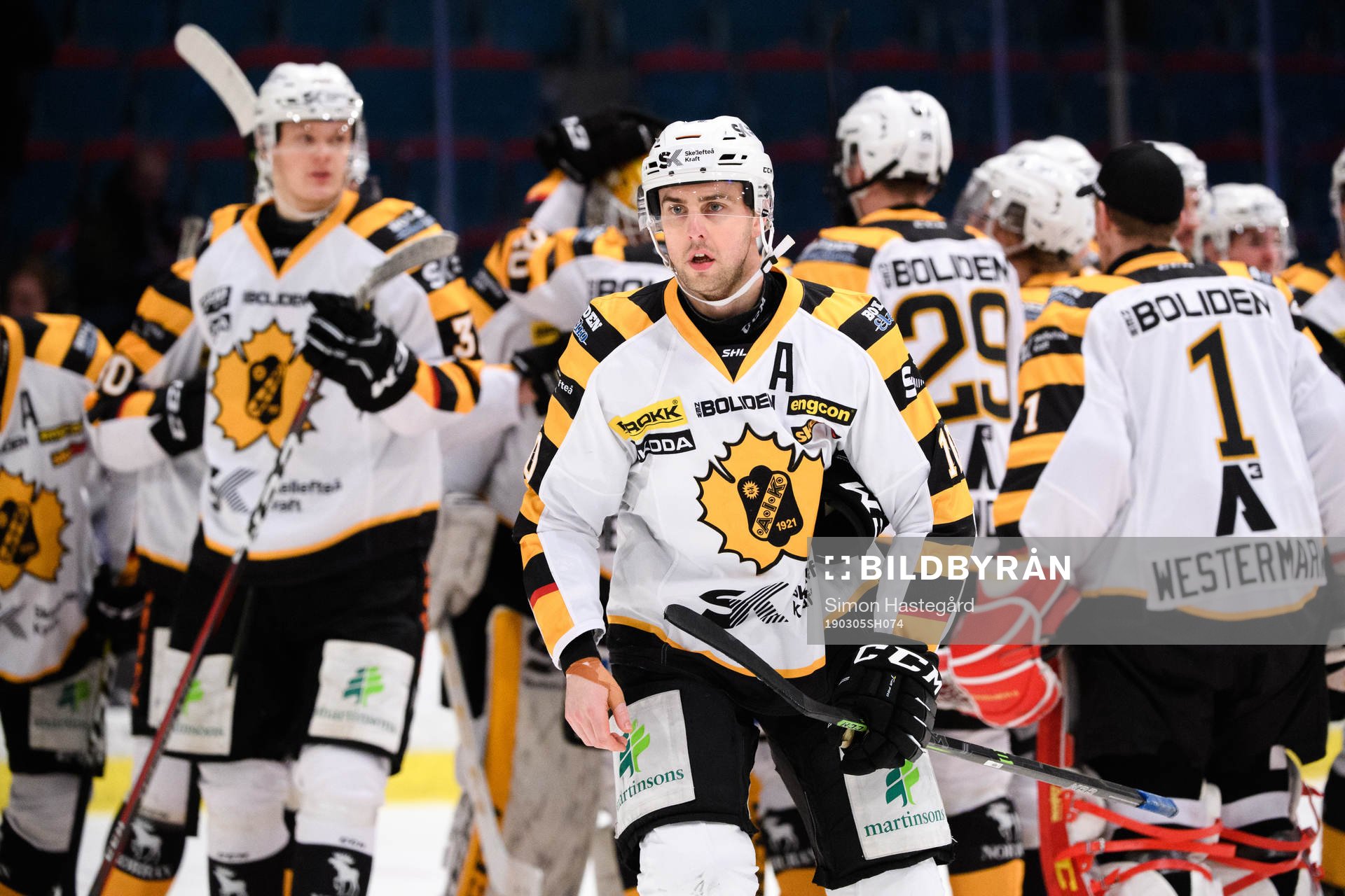 Skellefteås Joakim Lindström jublar