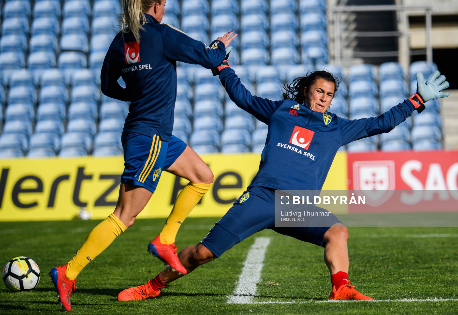 Goalkeeper Zecira Musovic of Sweden
