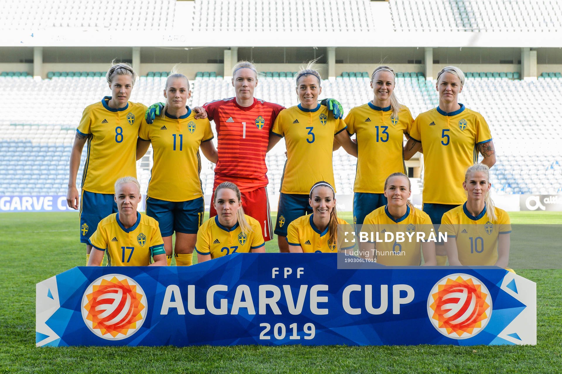 Lina Hurtig , Stina Blackstenius , goalkeeper Hedvig