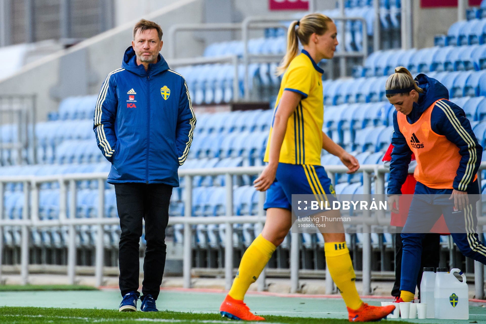 Peter Gerhardsson, head coach and Magdalena Eriksson of