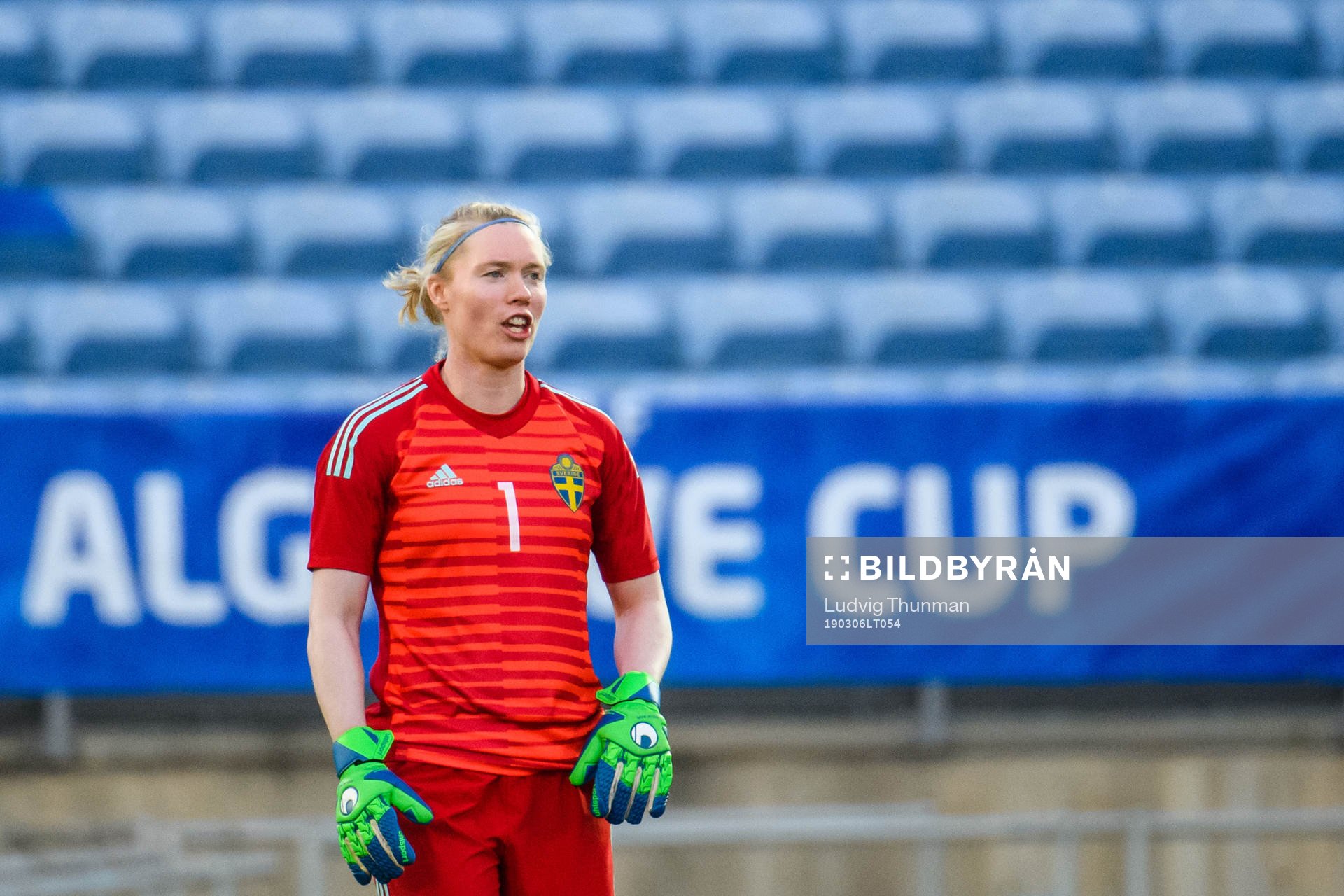 Goalkeeper Hedvig Lindahl of Sweden
