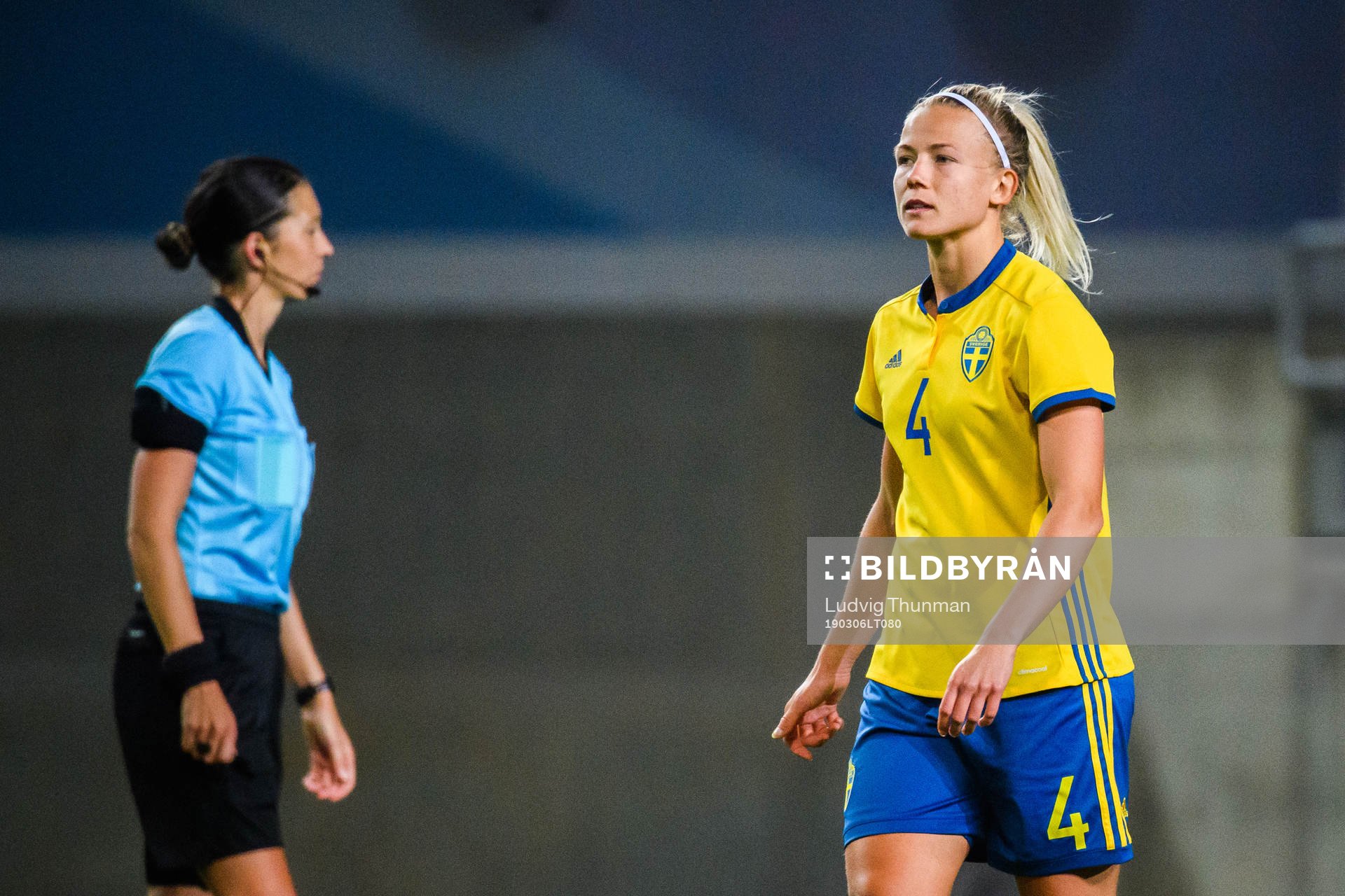 Hanna Glas of Sweden looks dejected