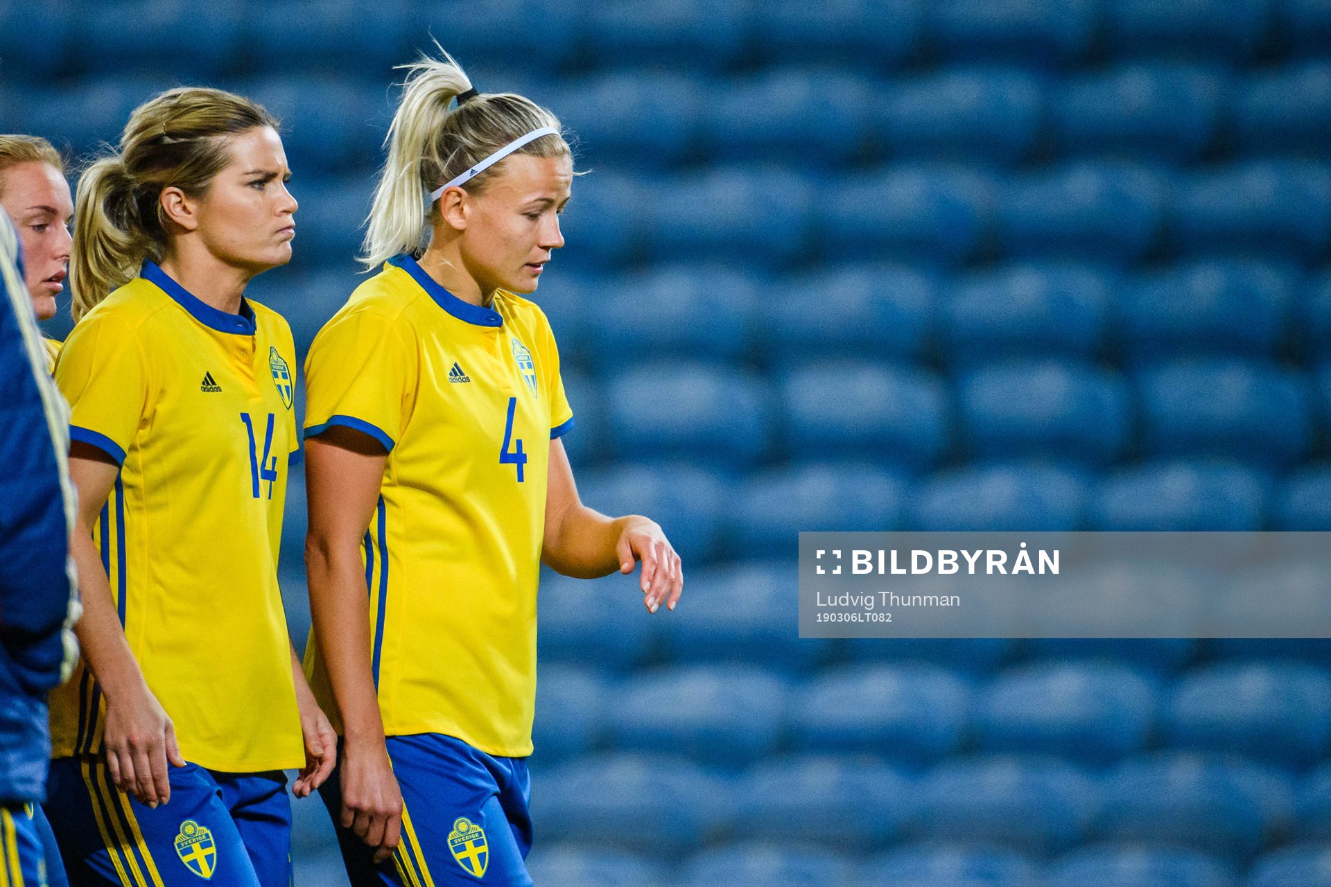 Hanna Folkesson and Hanna Glas of Sweden looks dejected