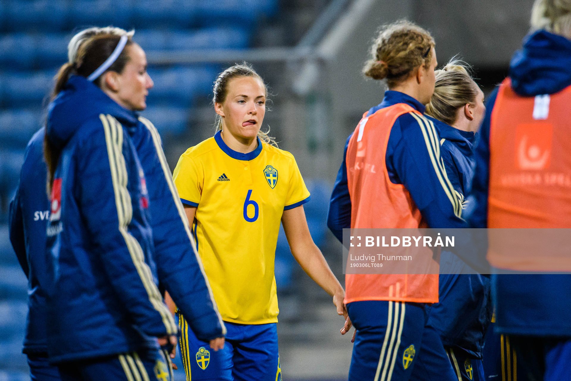 Magdalena Eriksson of Sweden looks dejected