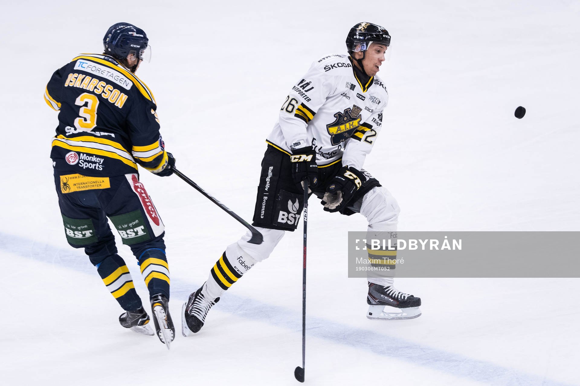 s Oscar Nord och Södertäljes Marcus Oskarsson