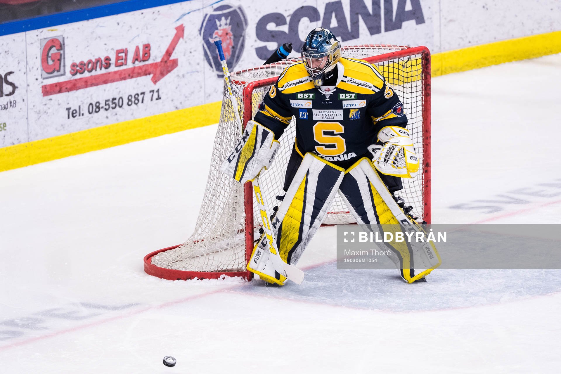 Södertäljes målvakt Alexander Sahlin